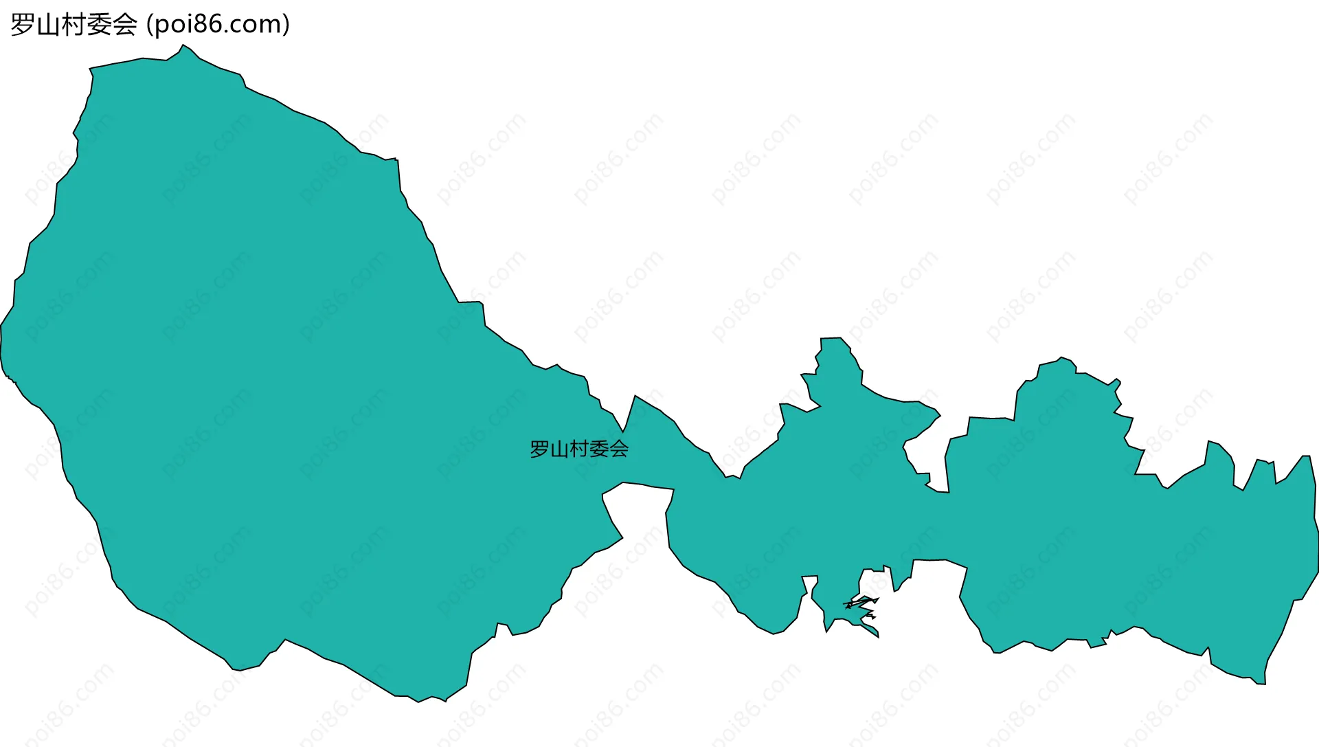 罗山村委会边界地图