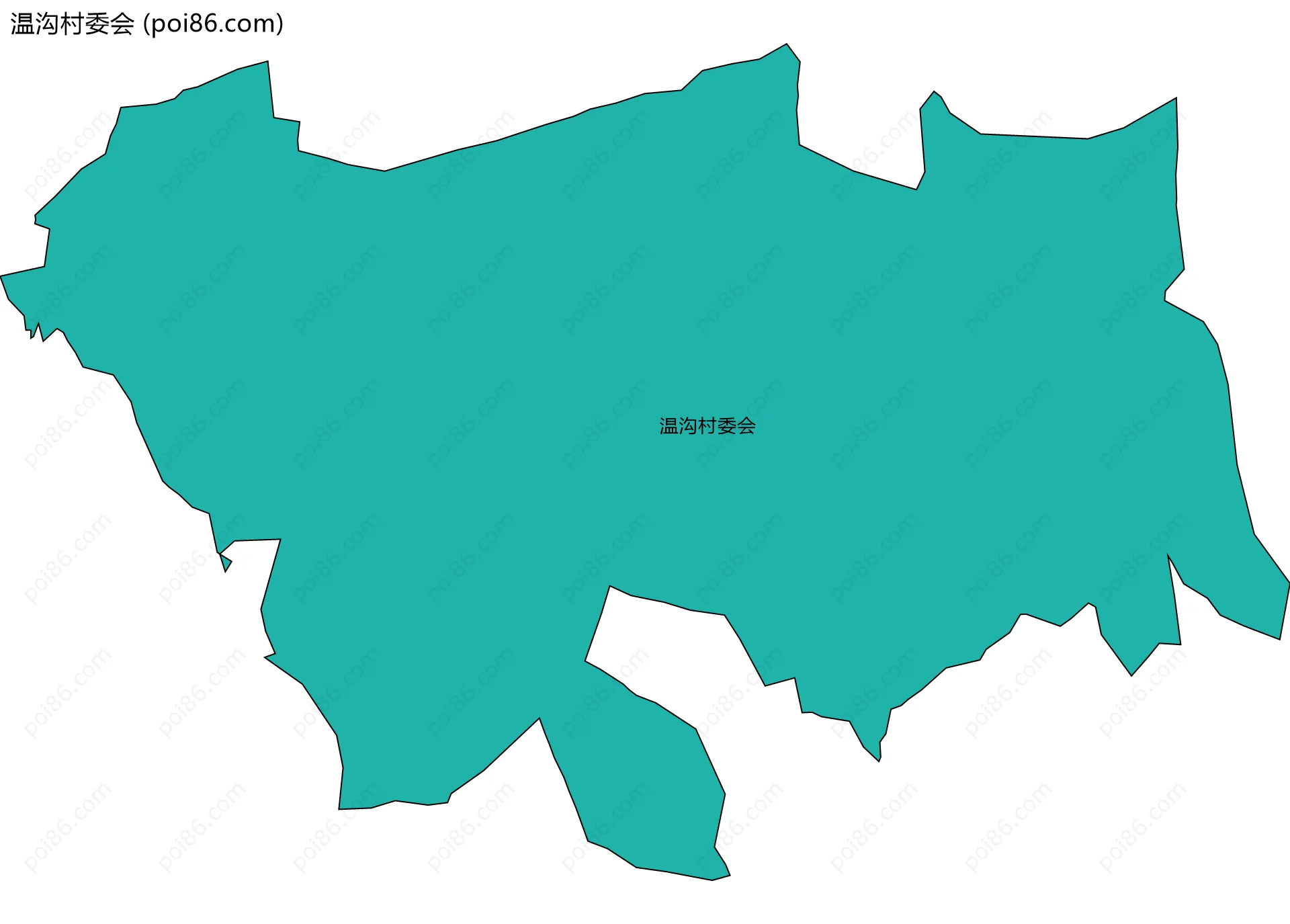 温沟村委会边界地图