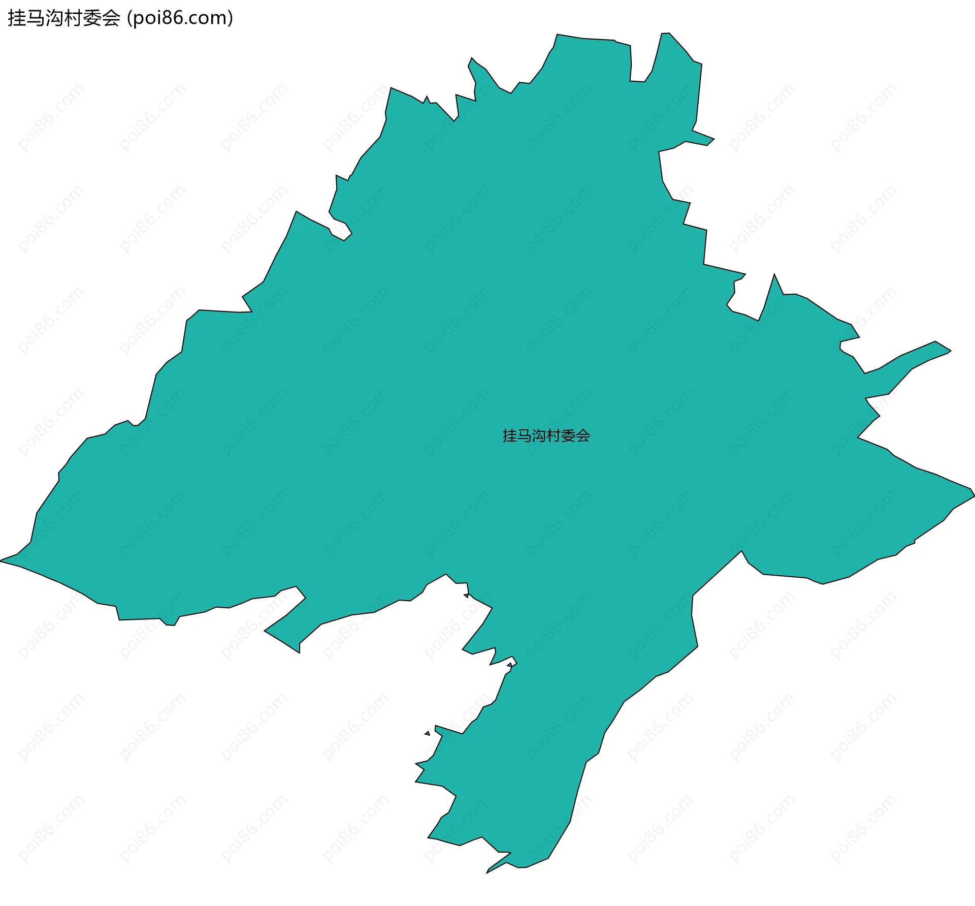 挂马沟村委会边界地图