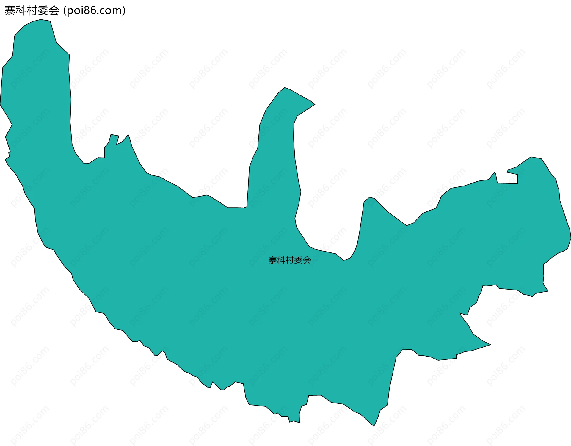 寨科村委会边界地图