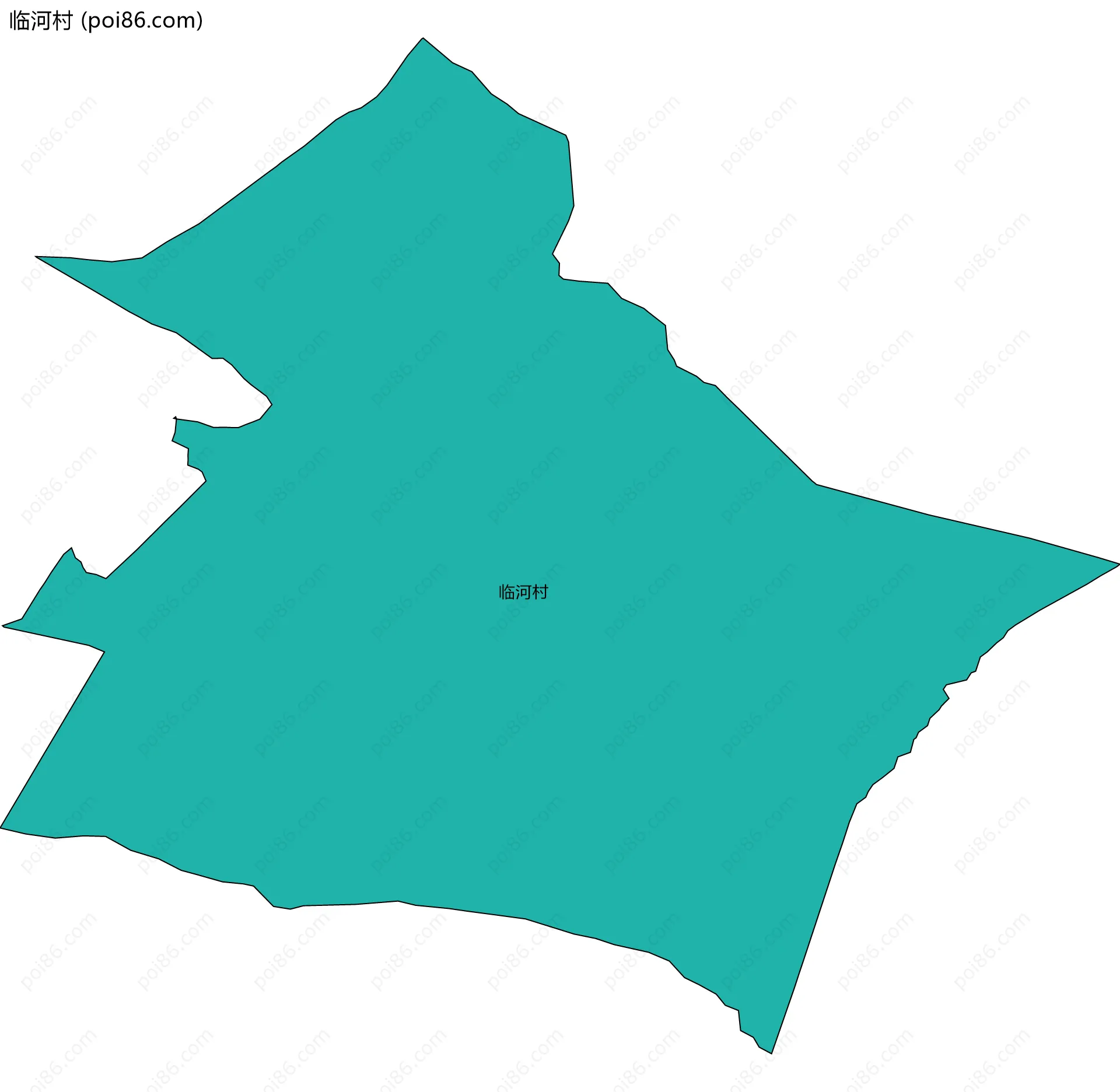 临河村边界地图