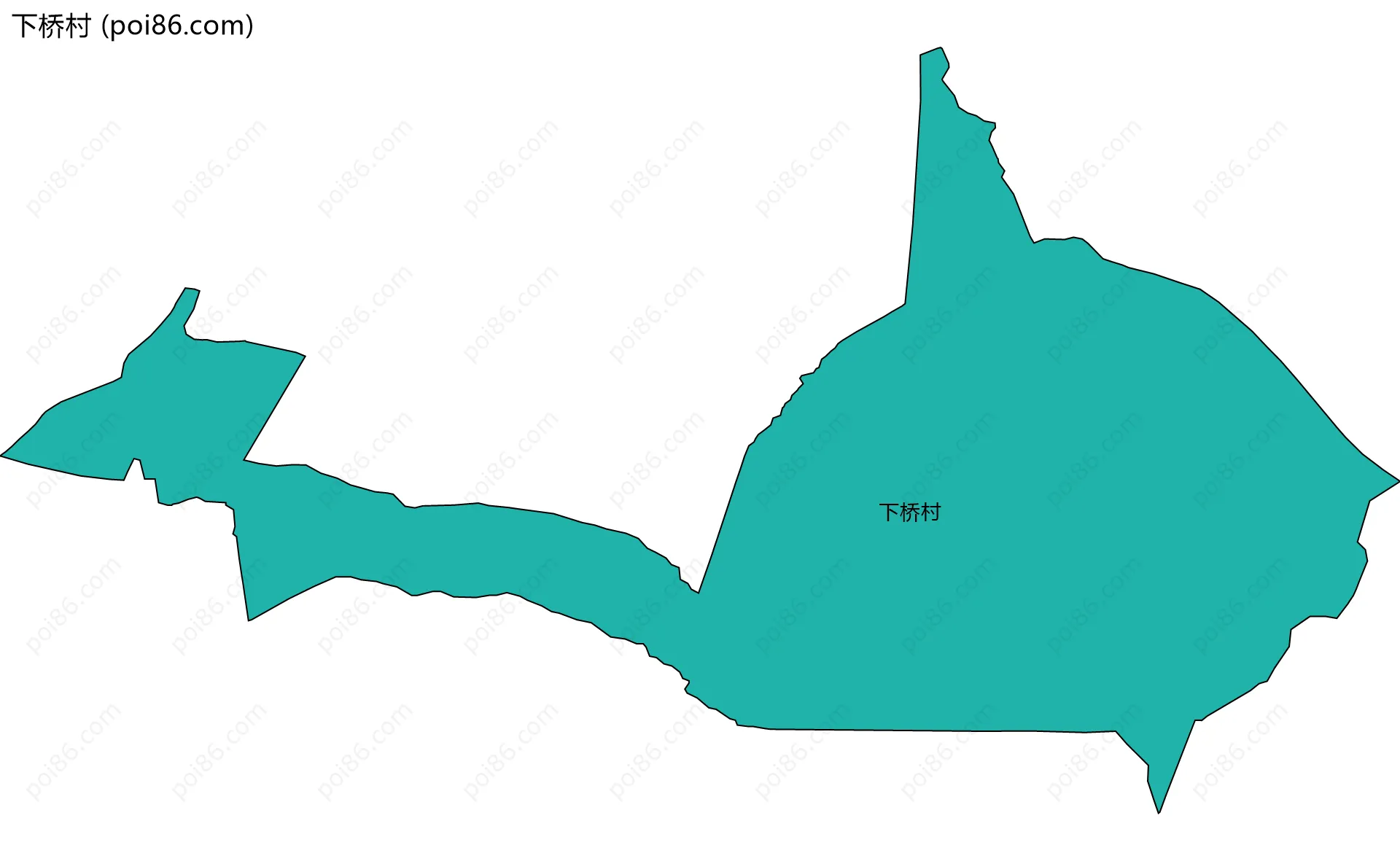 下桥村边界地图