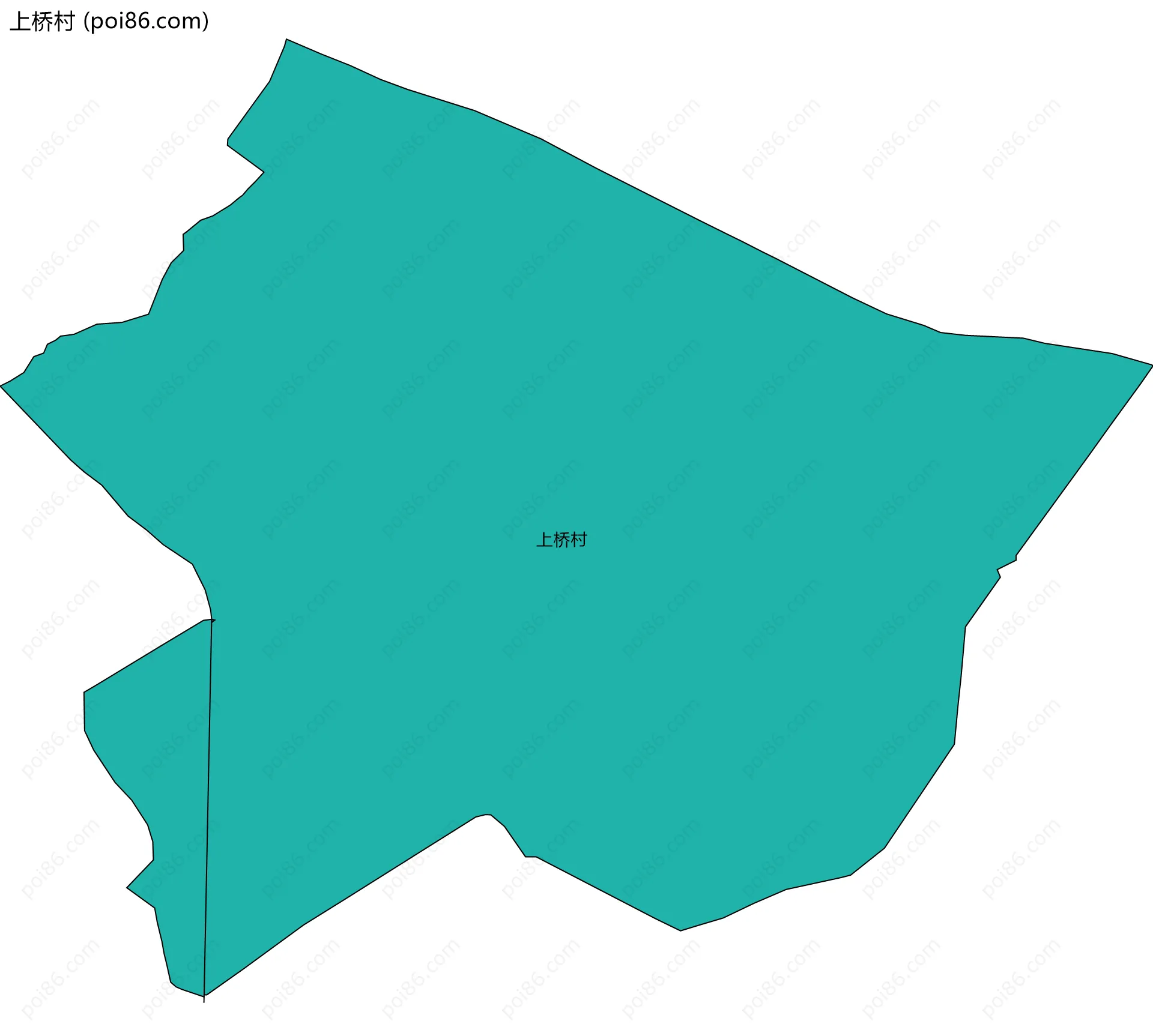 上桥村边界地图