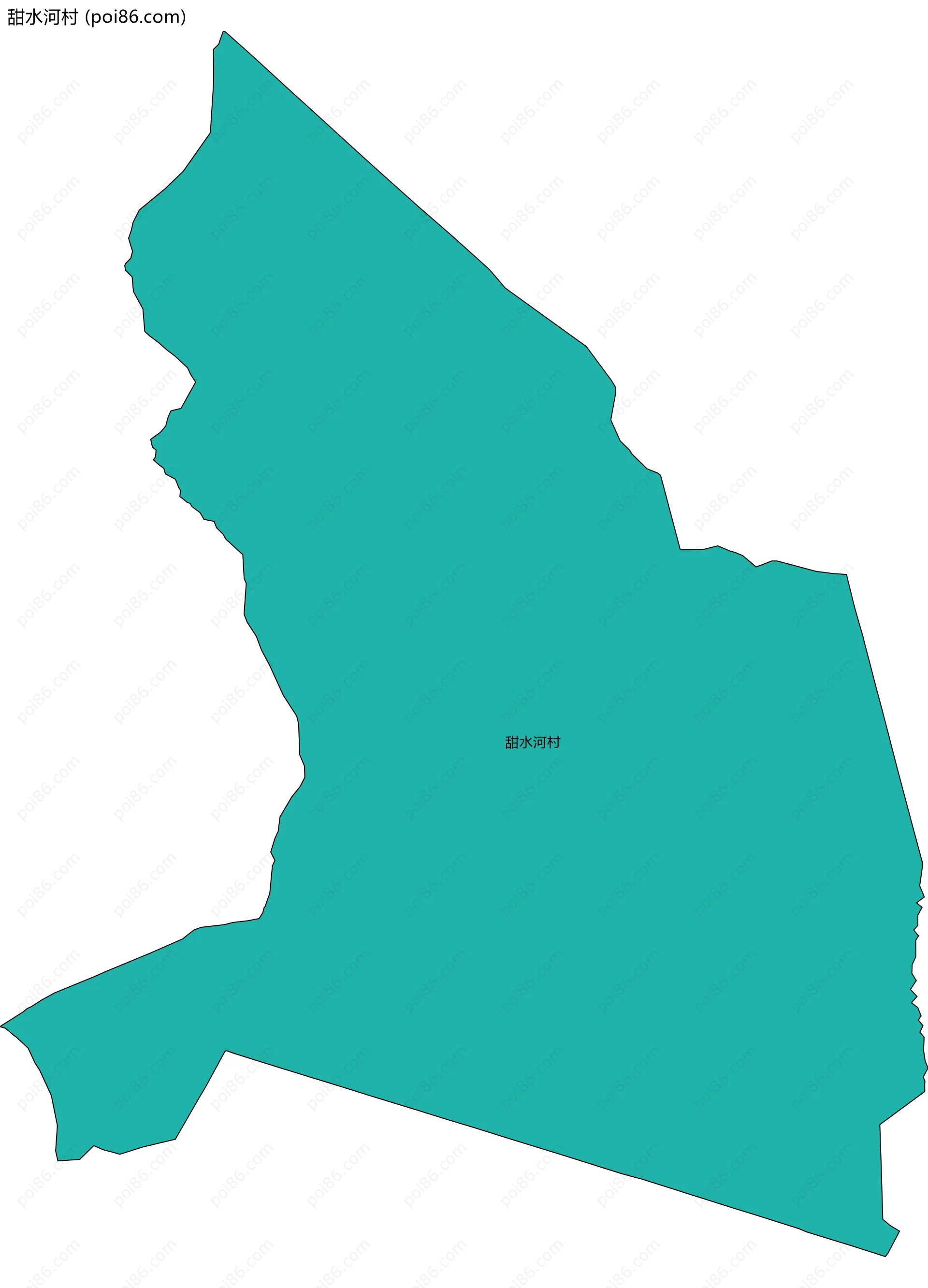 甜水河村边界地图