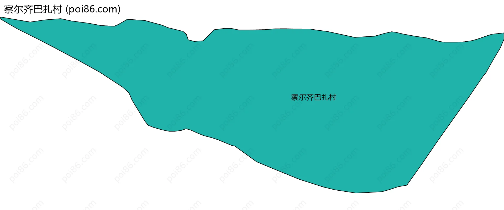 察尔齐巴扎村边界地图