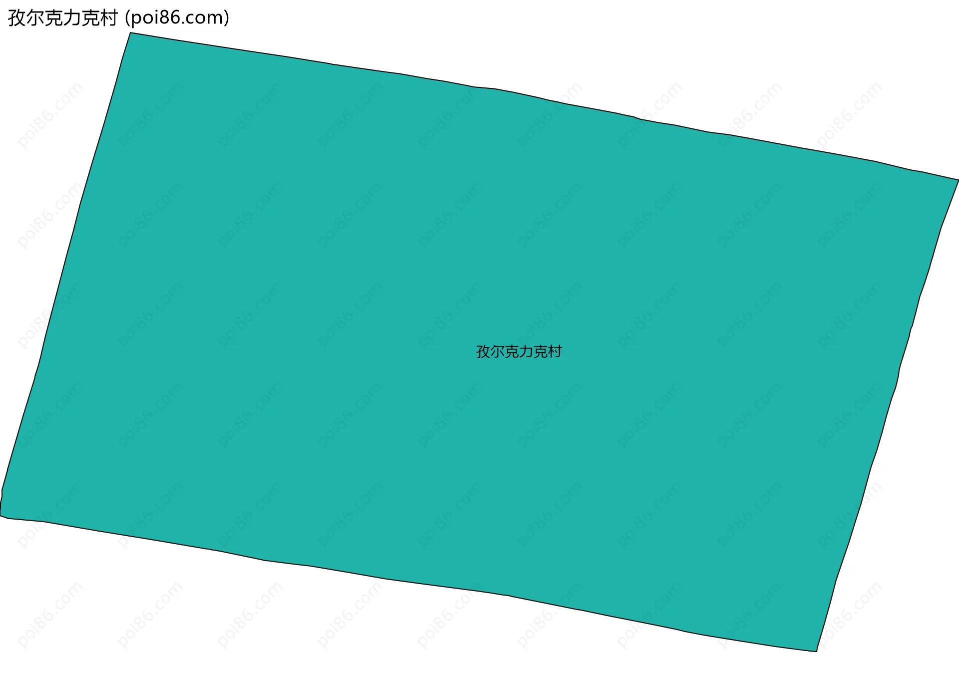孜尔克力克村边界地图