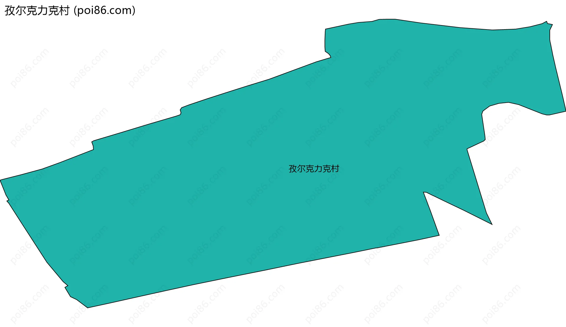 孜尔克力克村边界地图