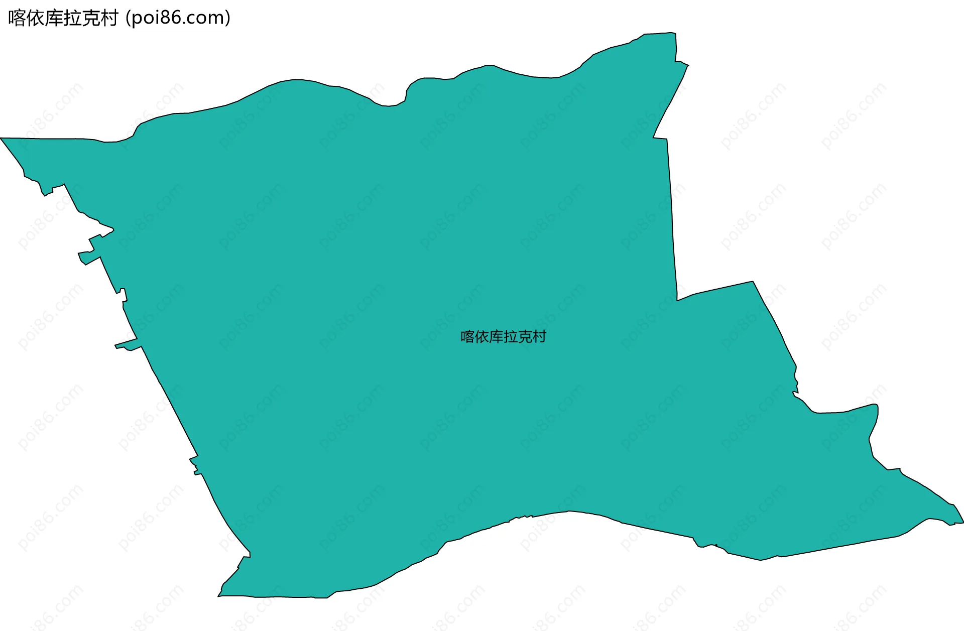 喀依库拉克村边界地图