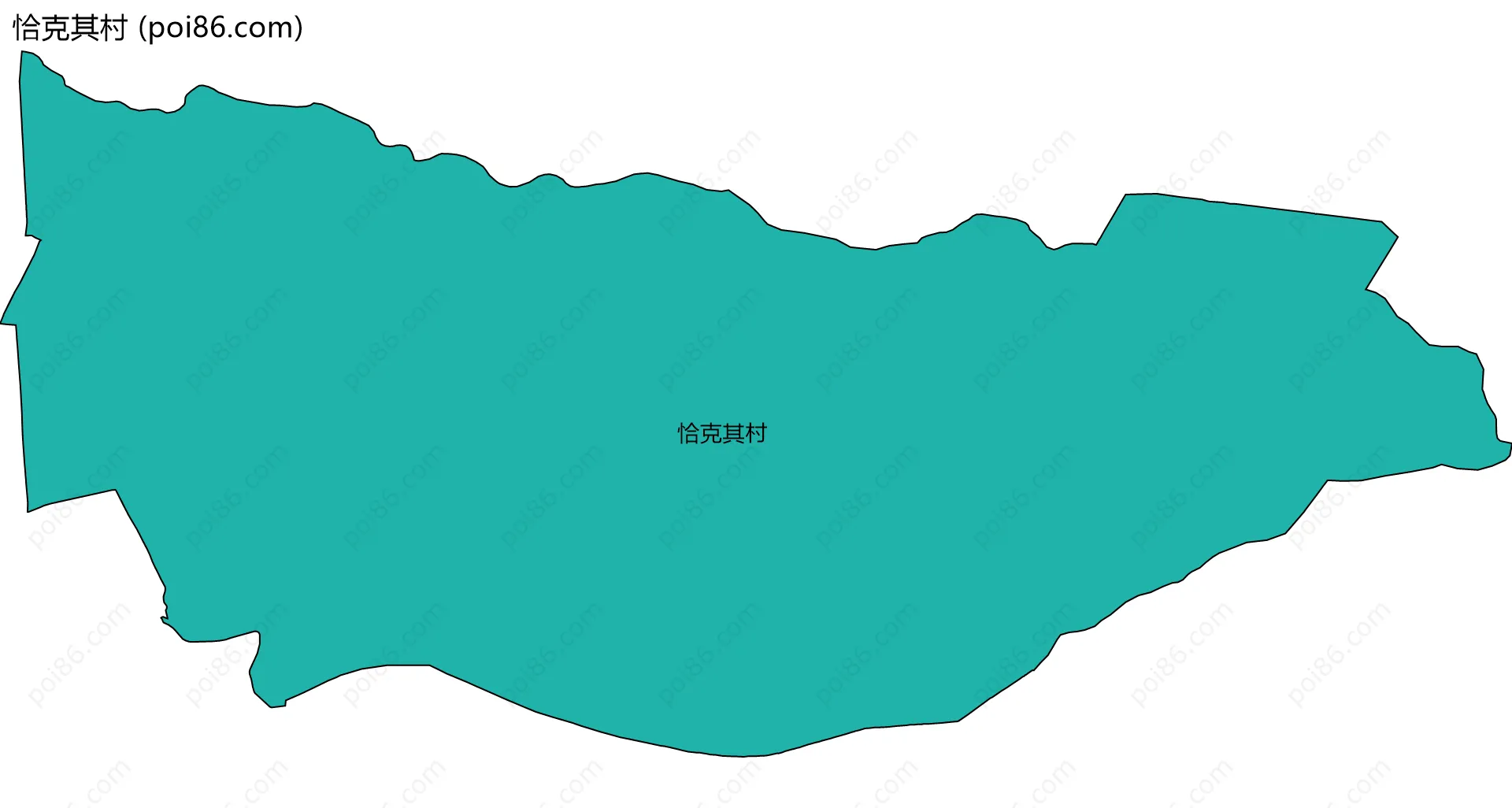 恰克其村边界地图