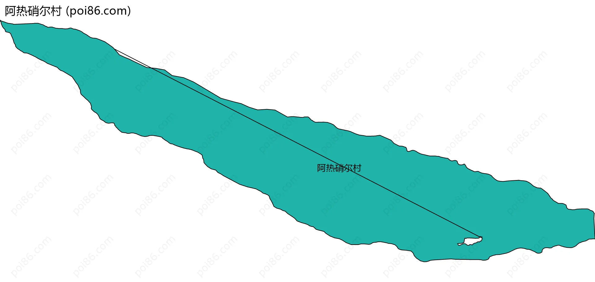 阿热硝尔村边界地图
