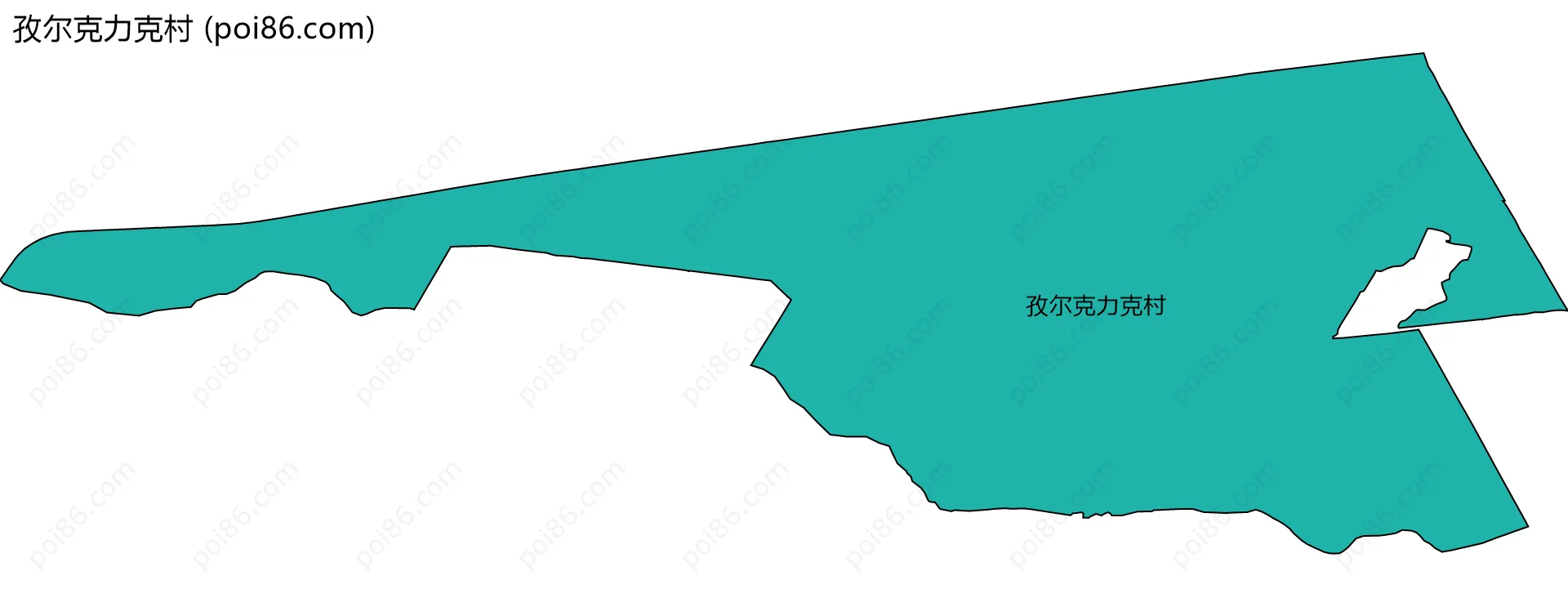 孜尔克力克村边界地图