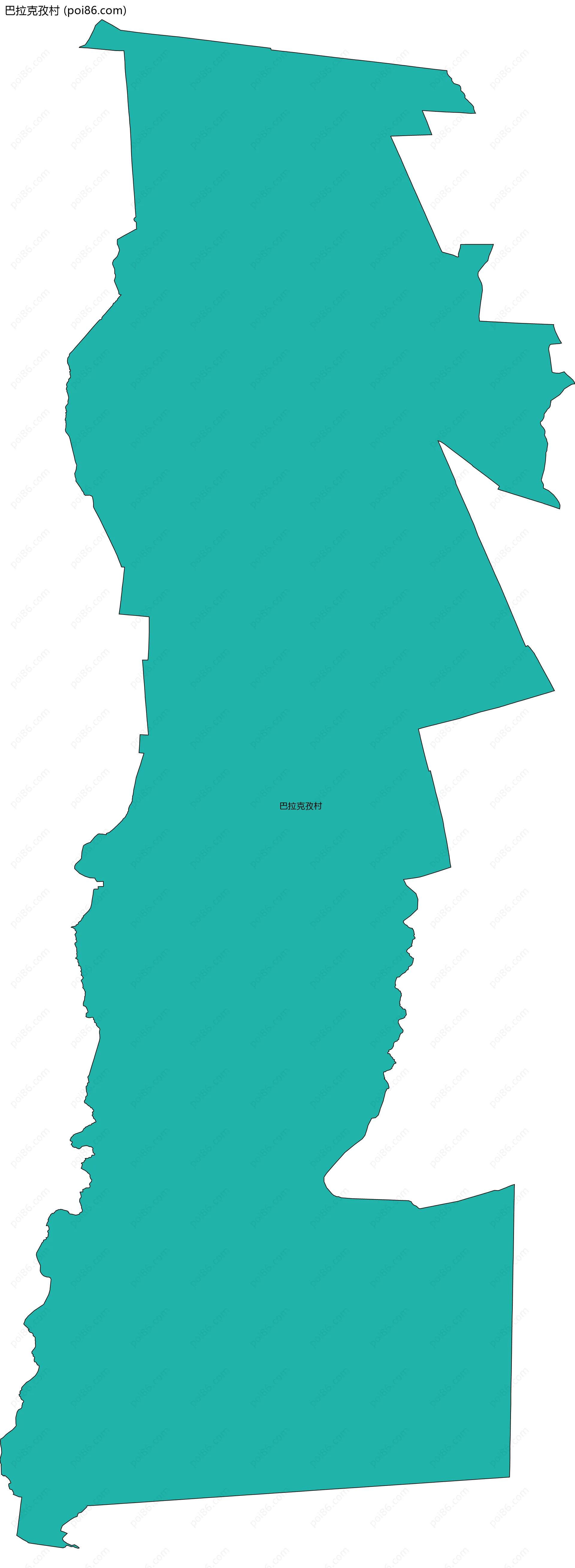 巴拉克孜村边界地图
