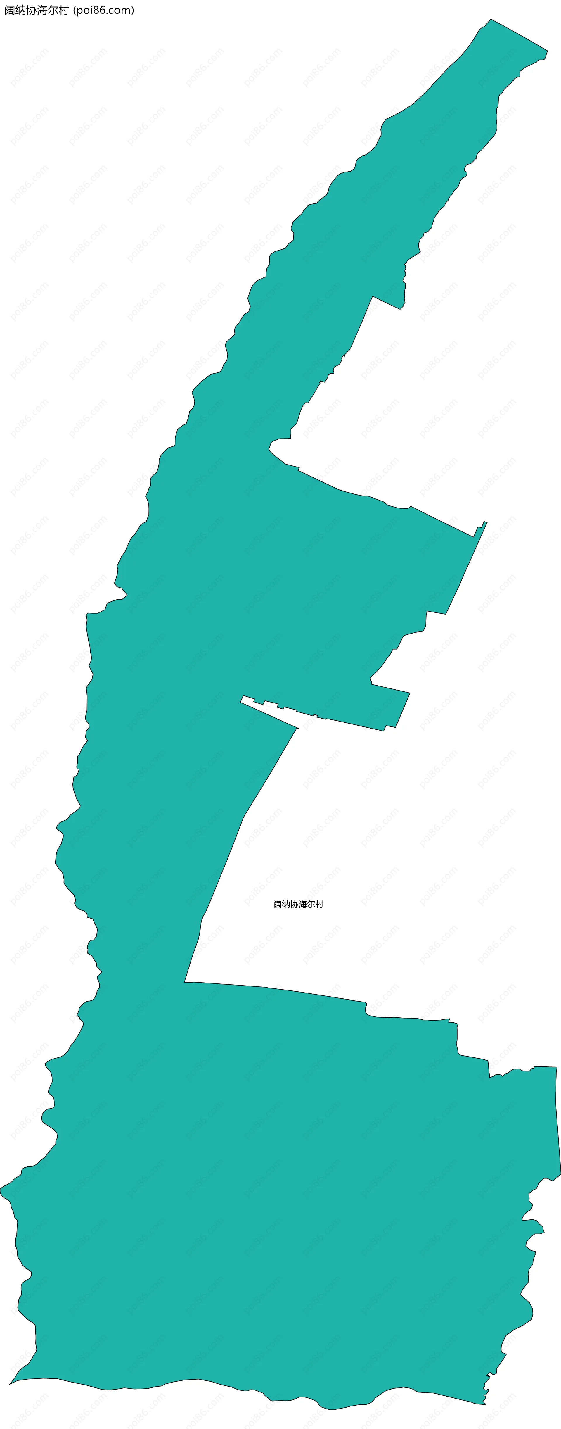阔纳协海尔村边界地图