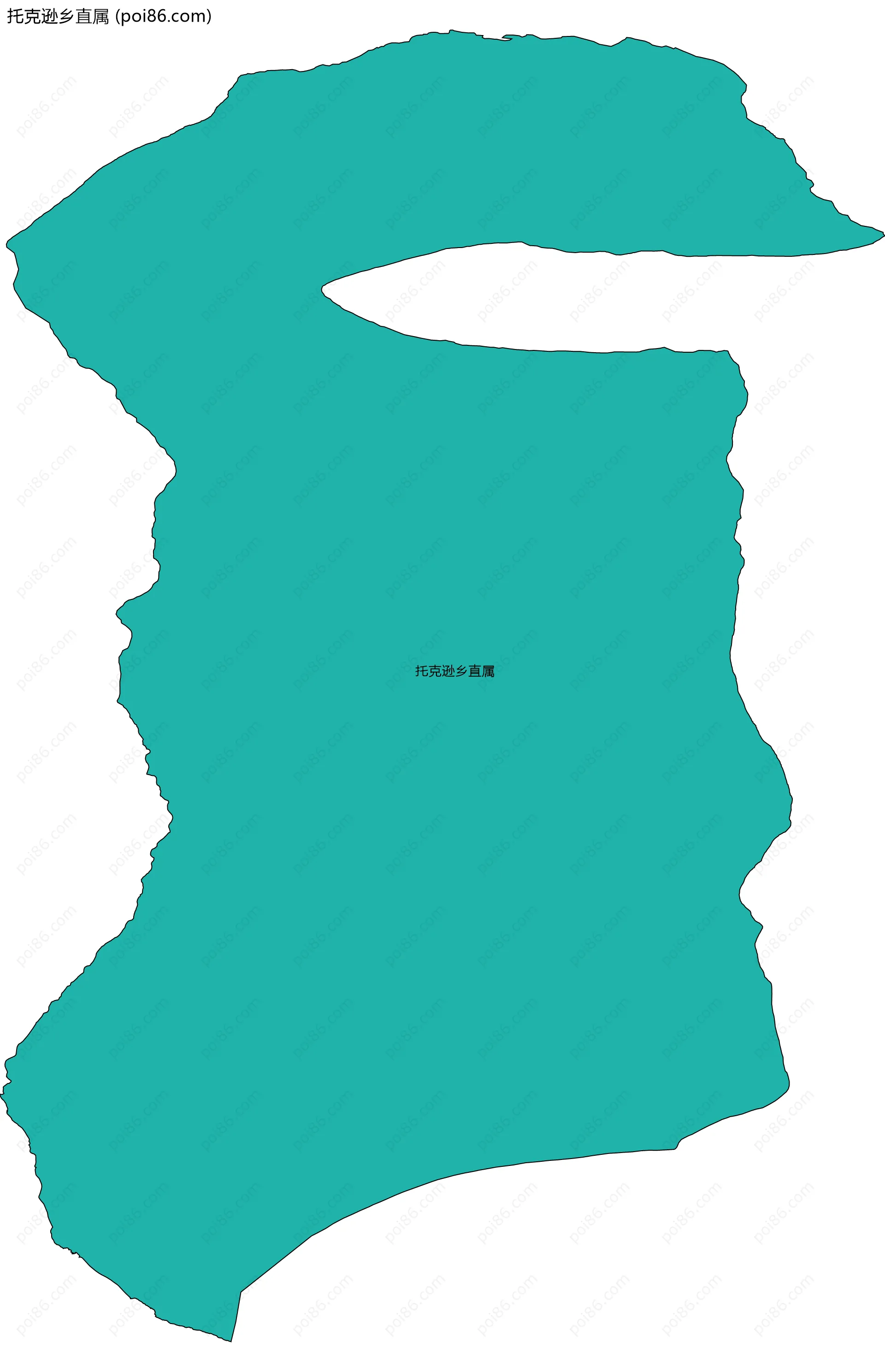 托克逊乡直属边界地图