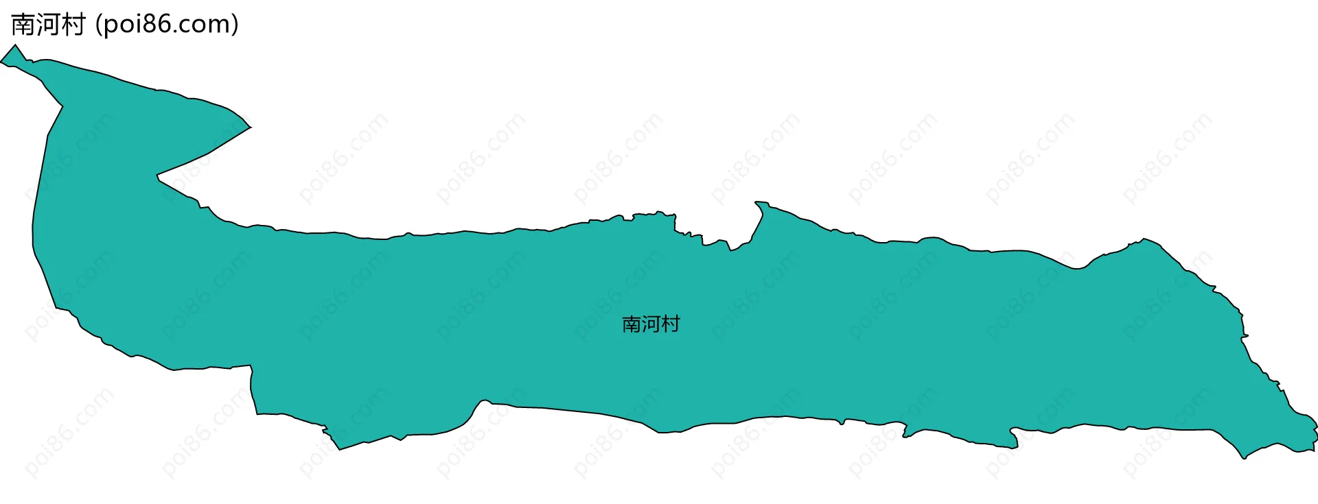 南河村边界地图