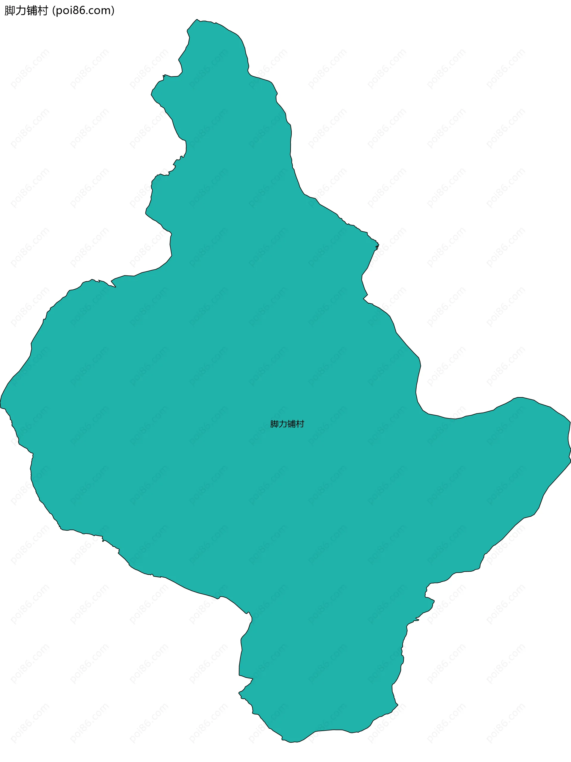 脚力铺村边界地图