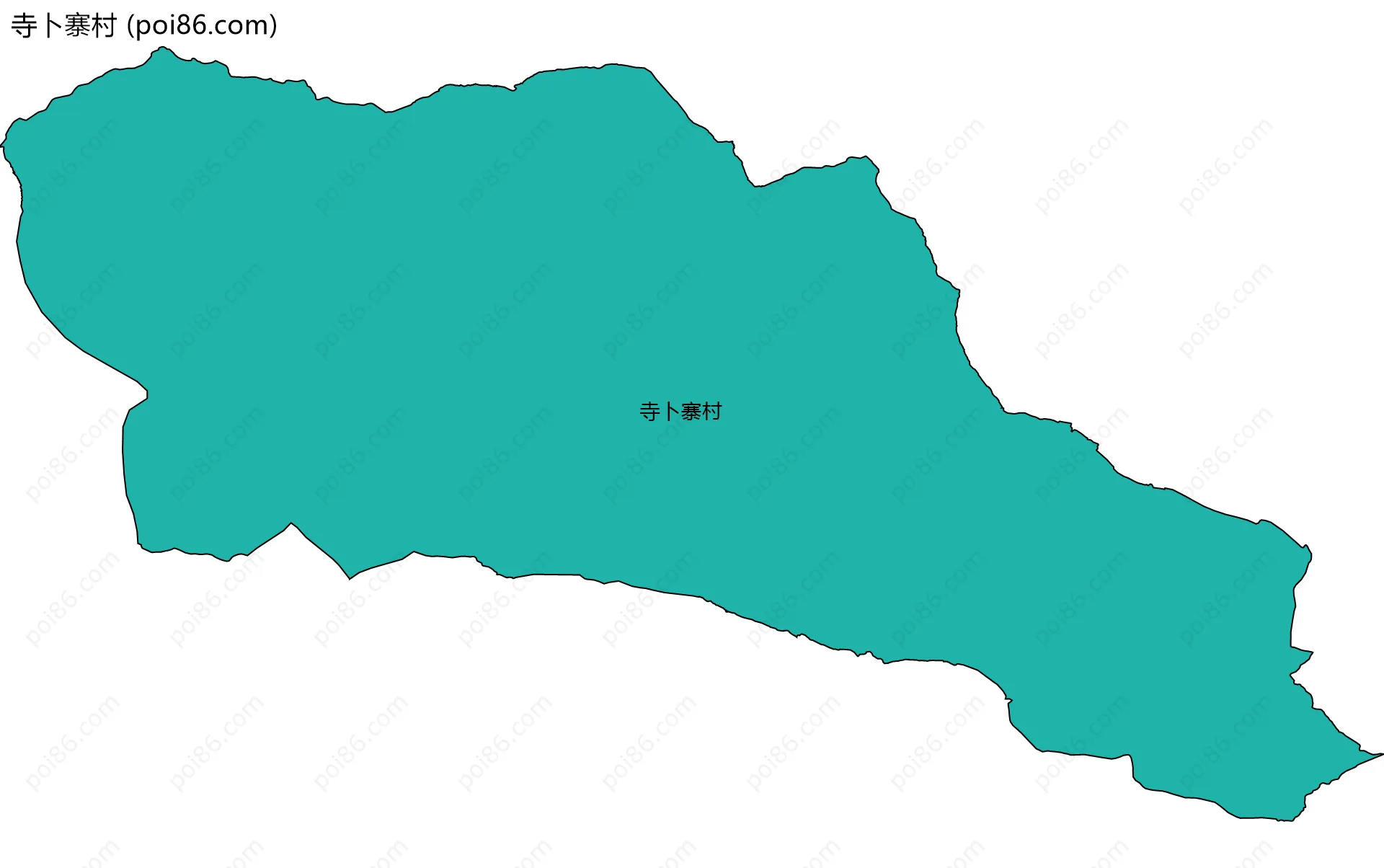 寺卜寨村边界地图