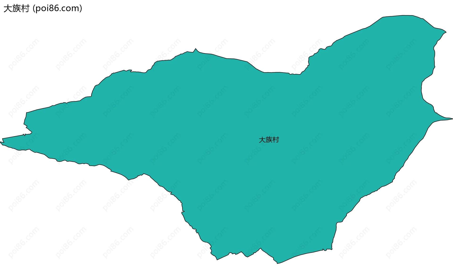 大族村边界地图