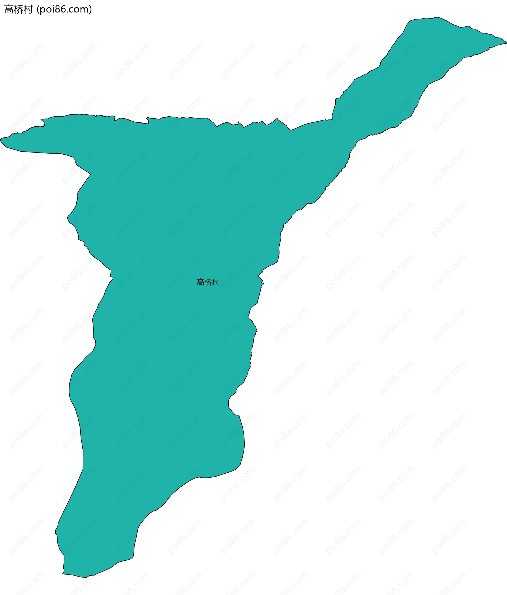 高桥村边界地图