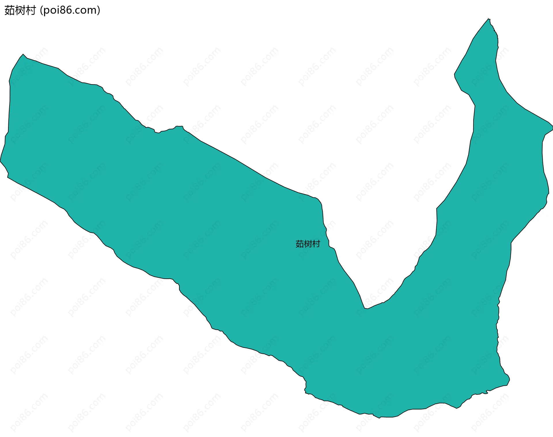 茹树村边界地图