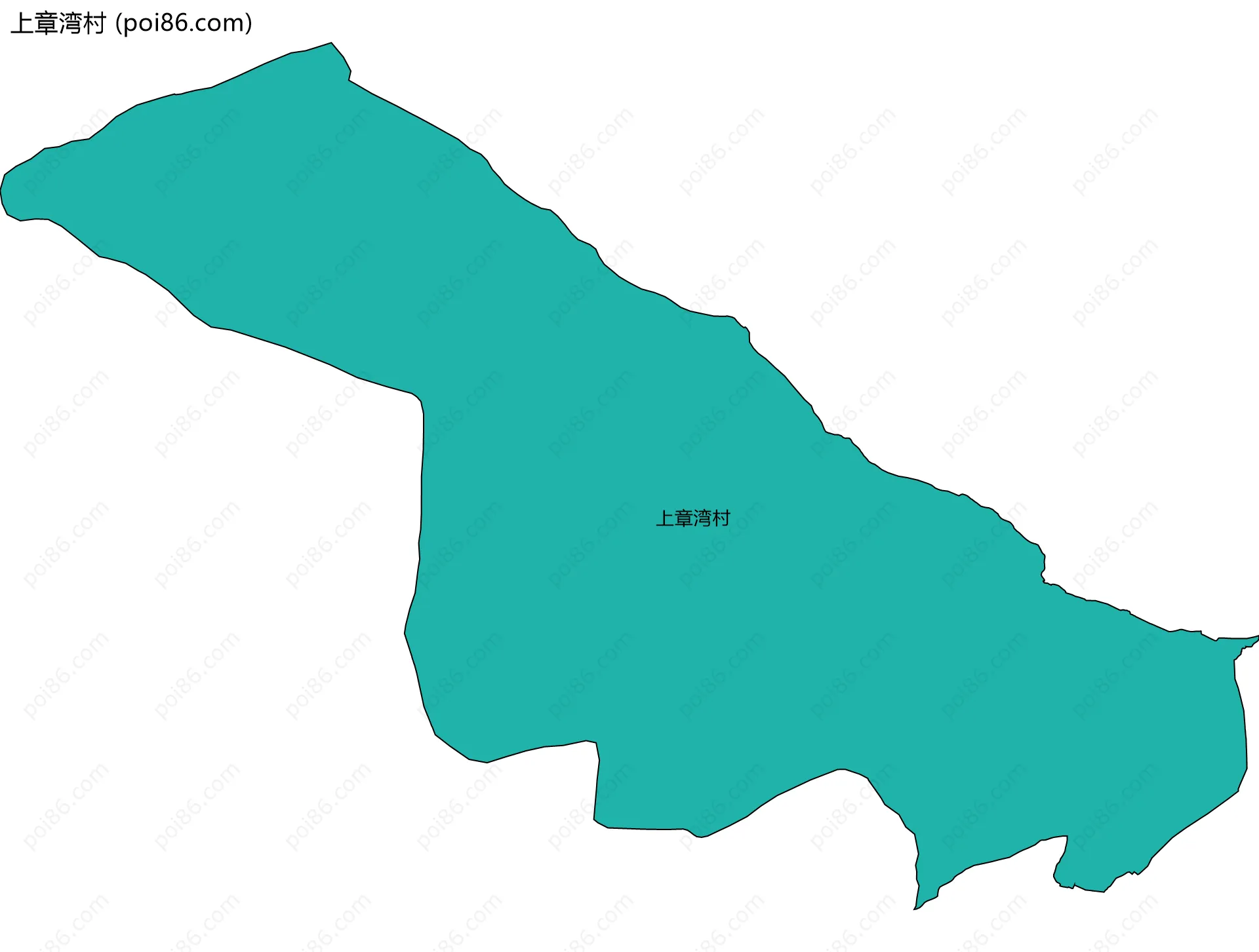 上章湾村边界地图