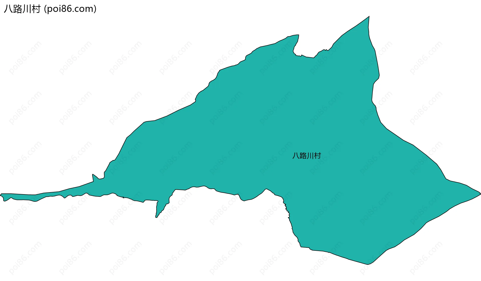 八路川村边界地图