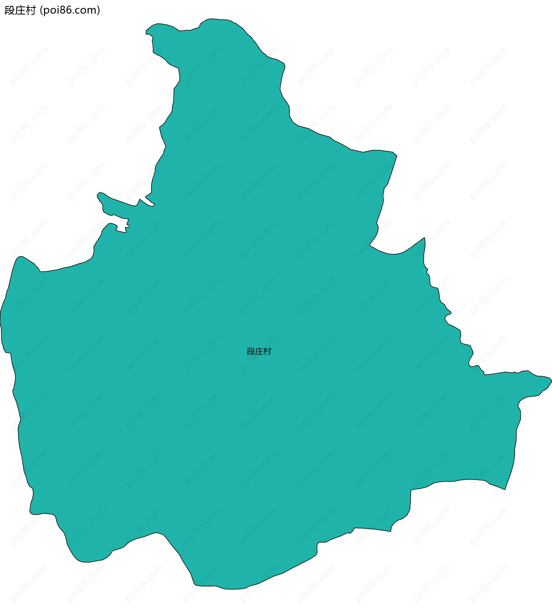 段庄村边界地图
