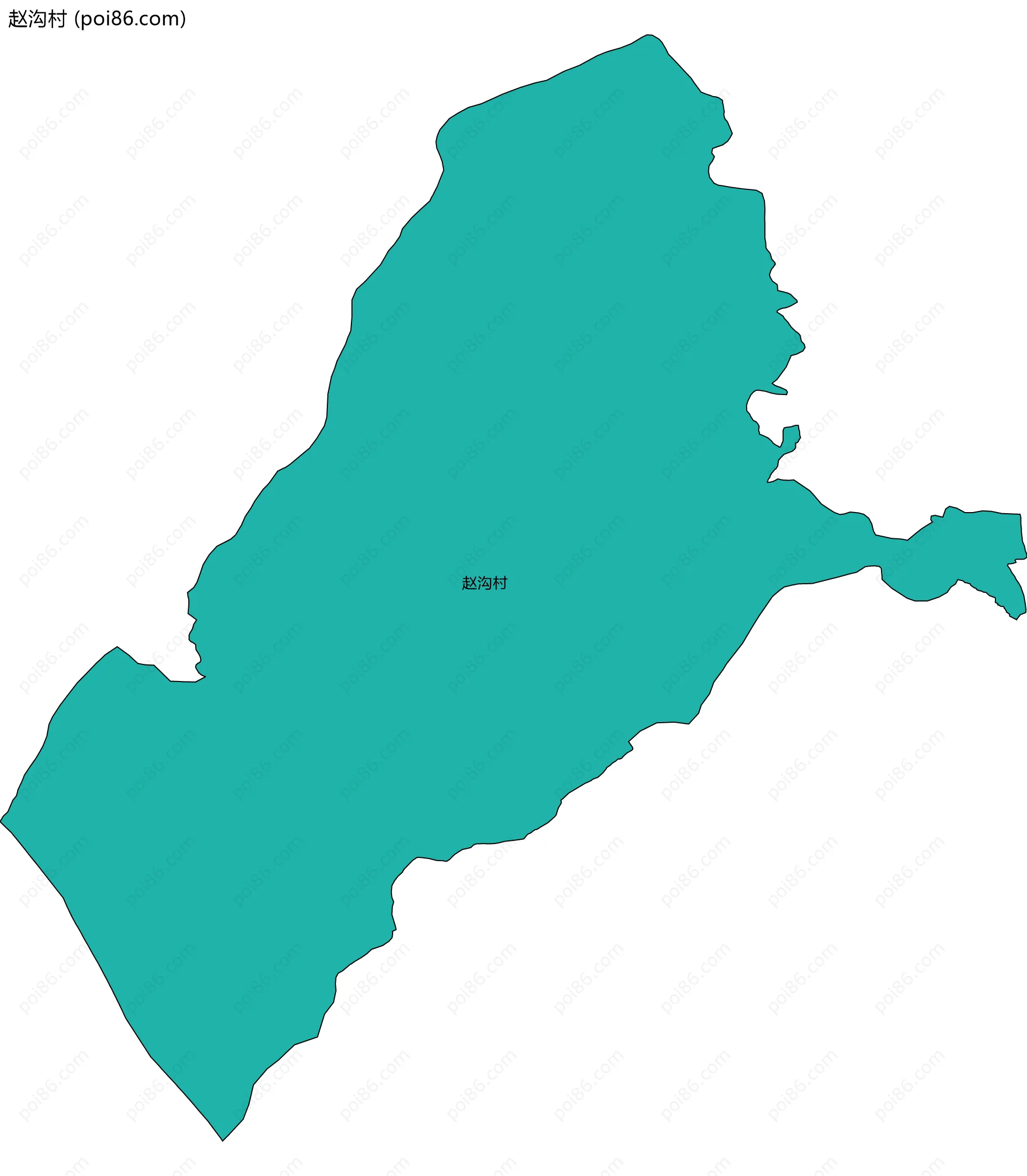 赵沟村边界地图