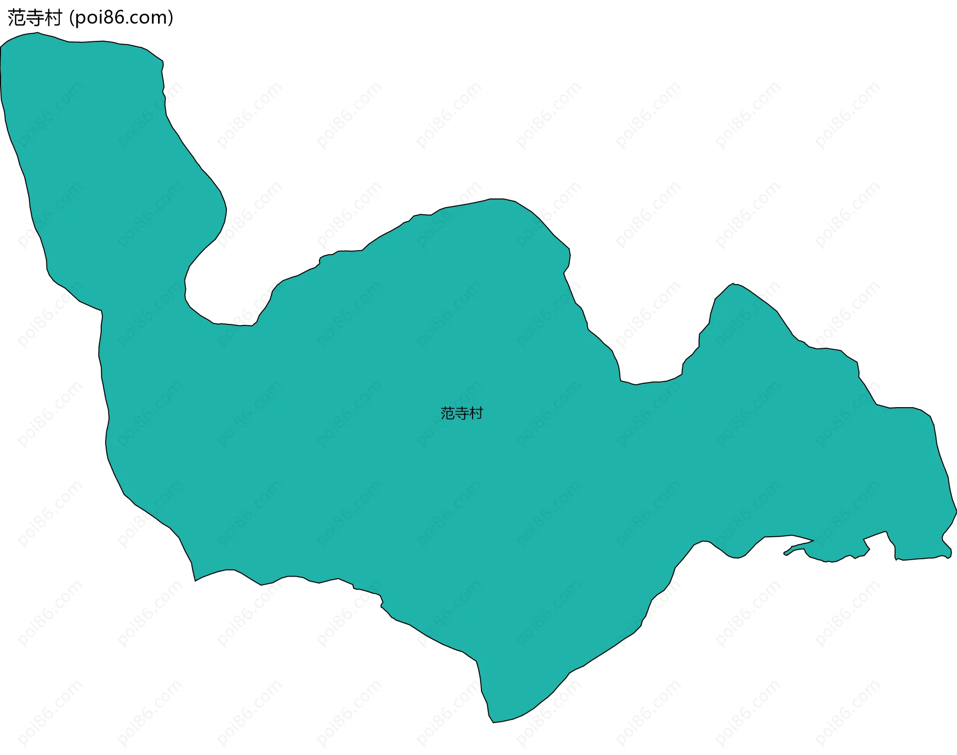 范寺村边界地图