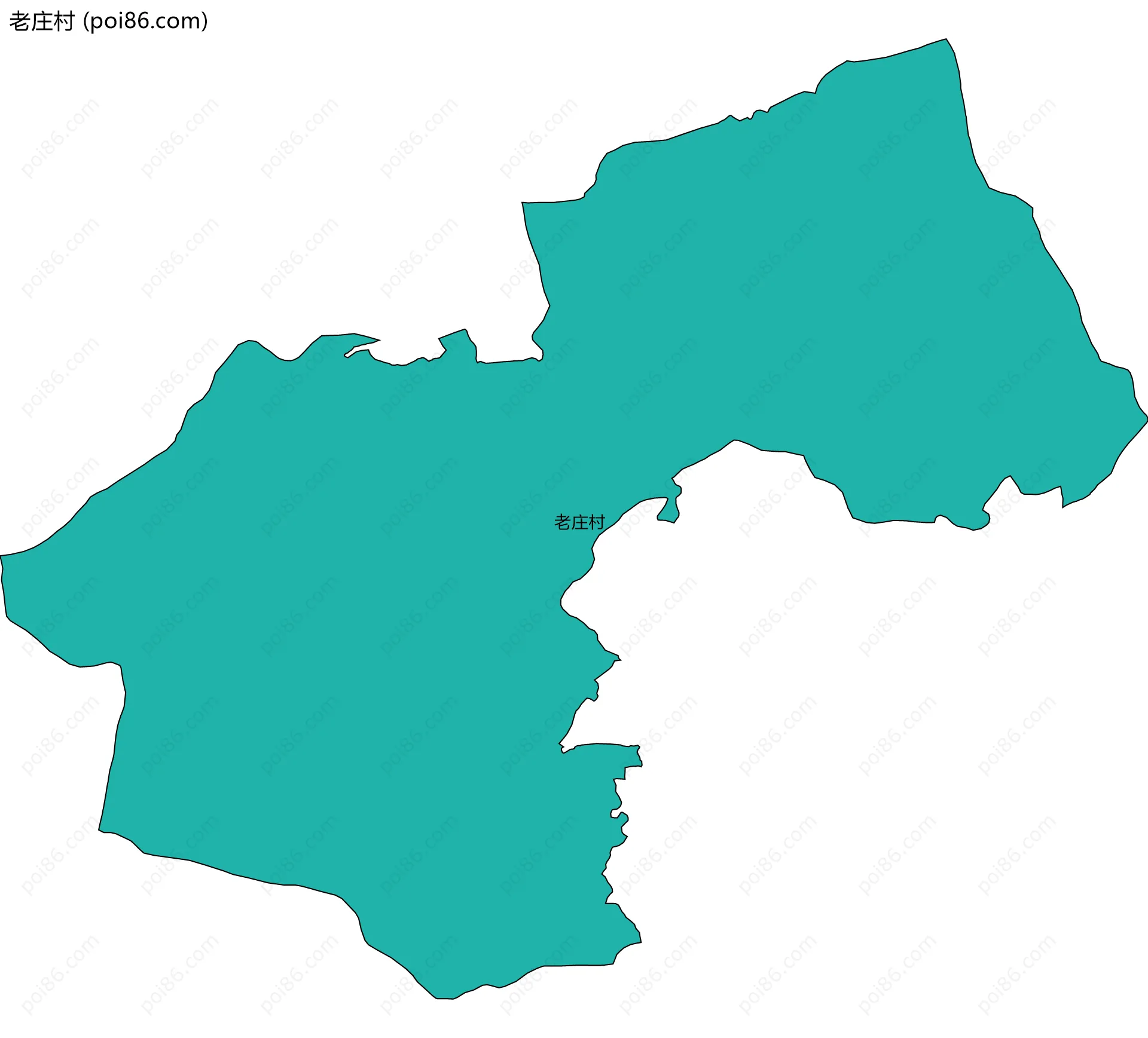 老庄村边界地图