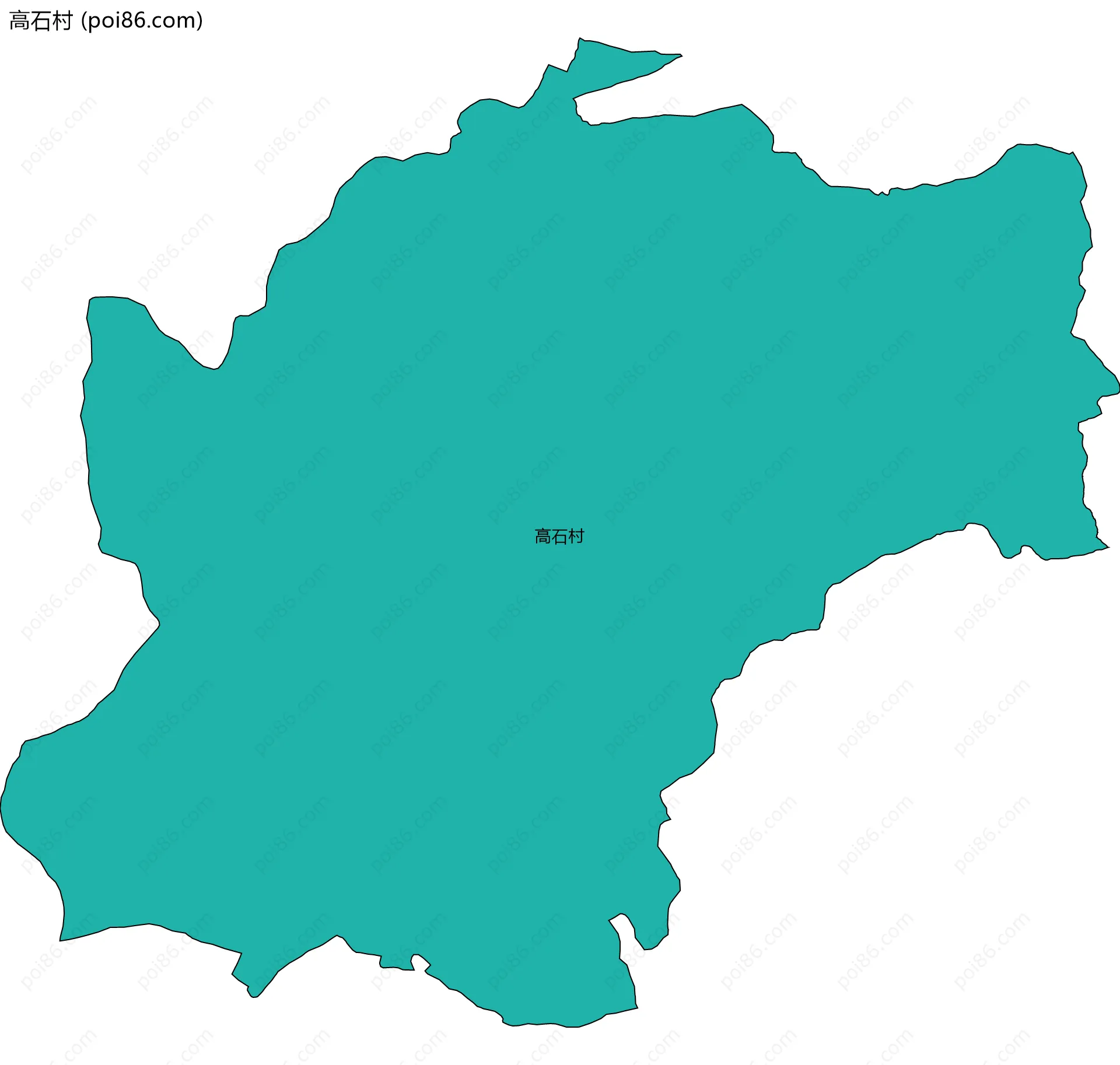高石村边界地图