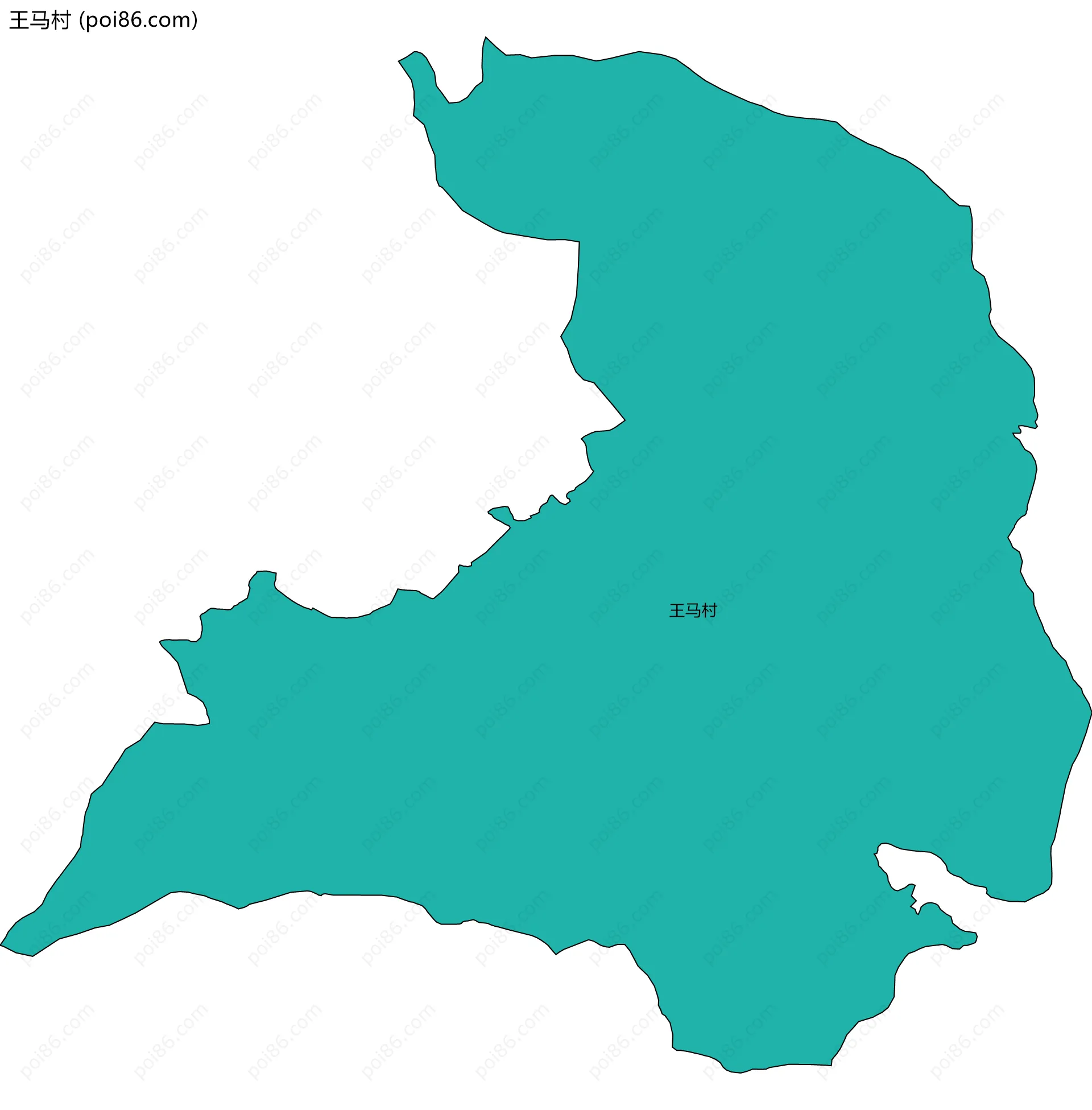 王马村边界地图