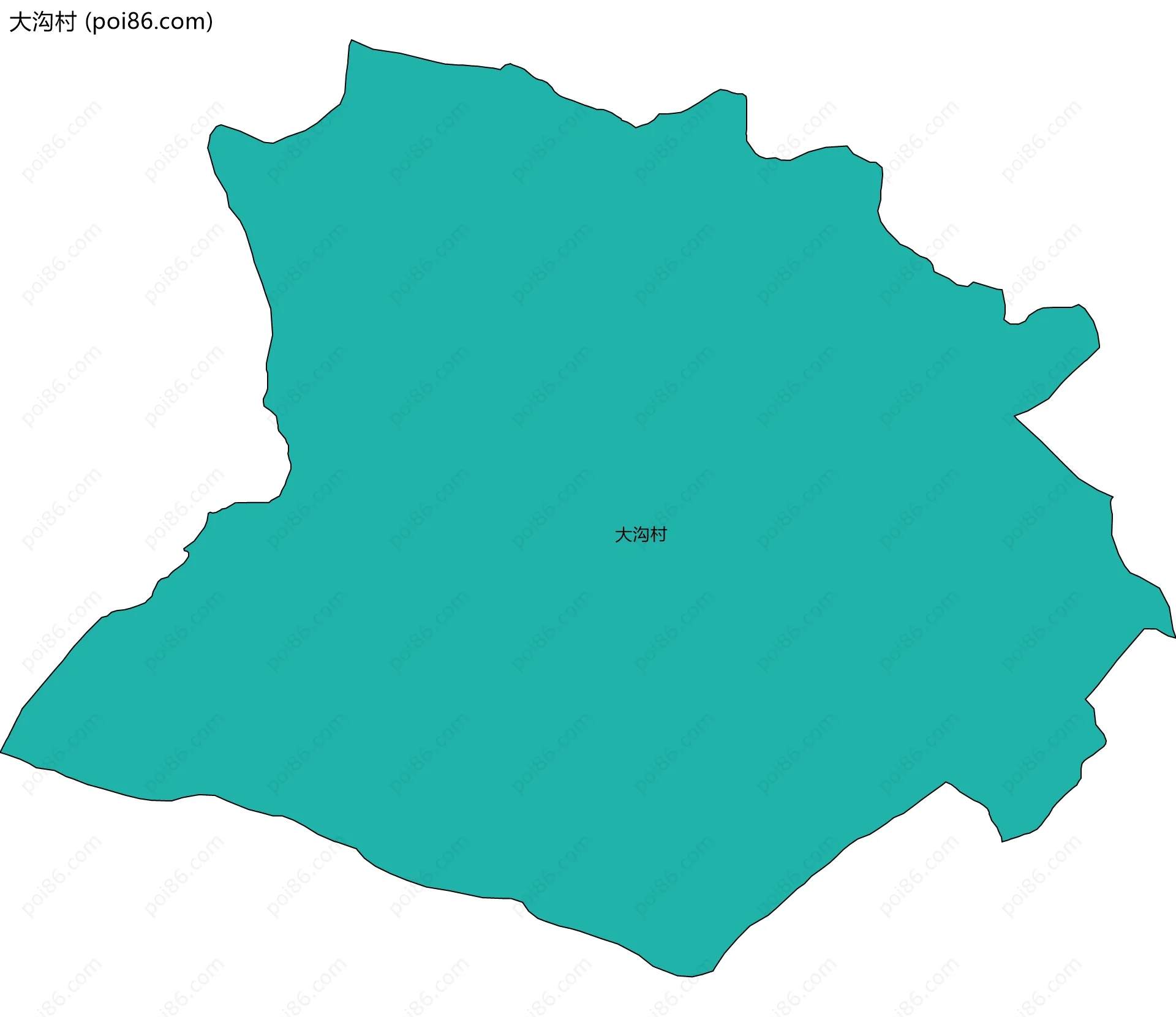 大沟村边界地图