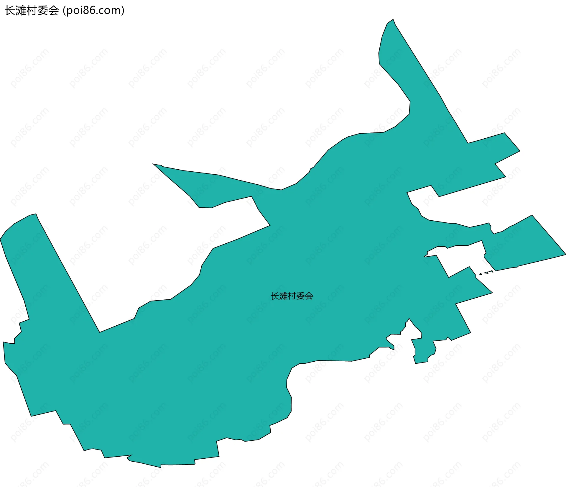 长滩村委会边界地图