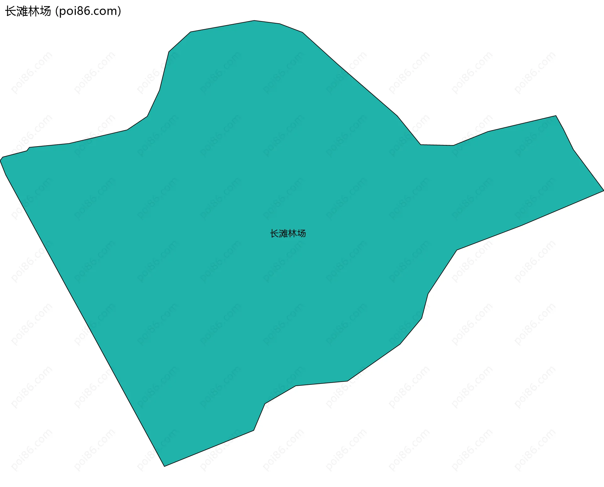 长滩林场边界地图