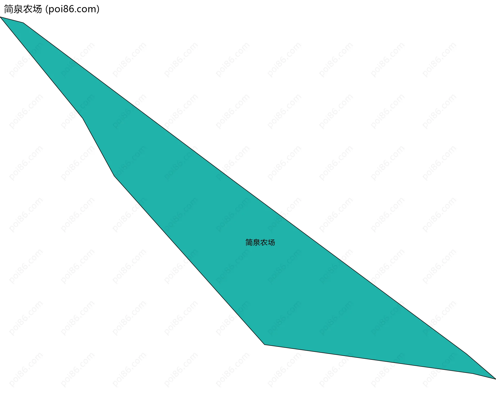 简泉农场边界地图