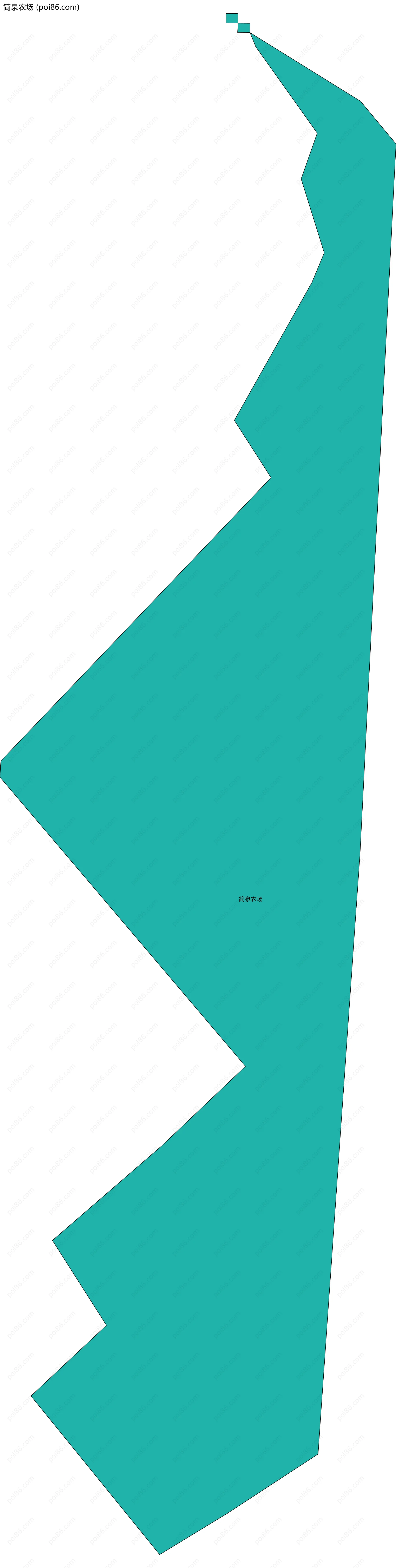 简泉农场边界地图