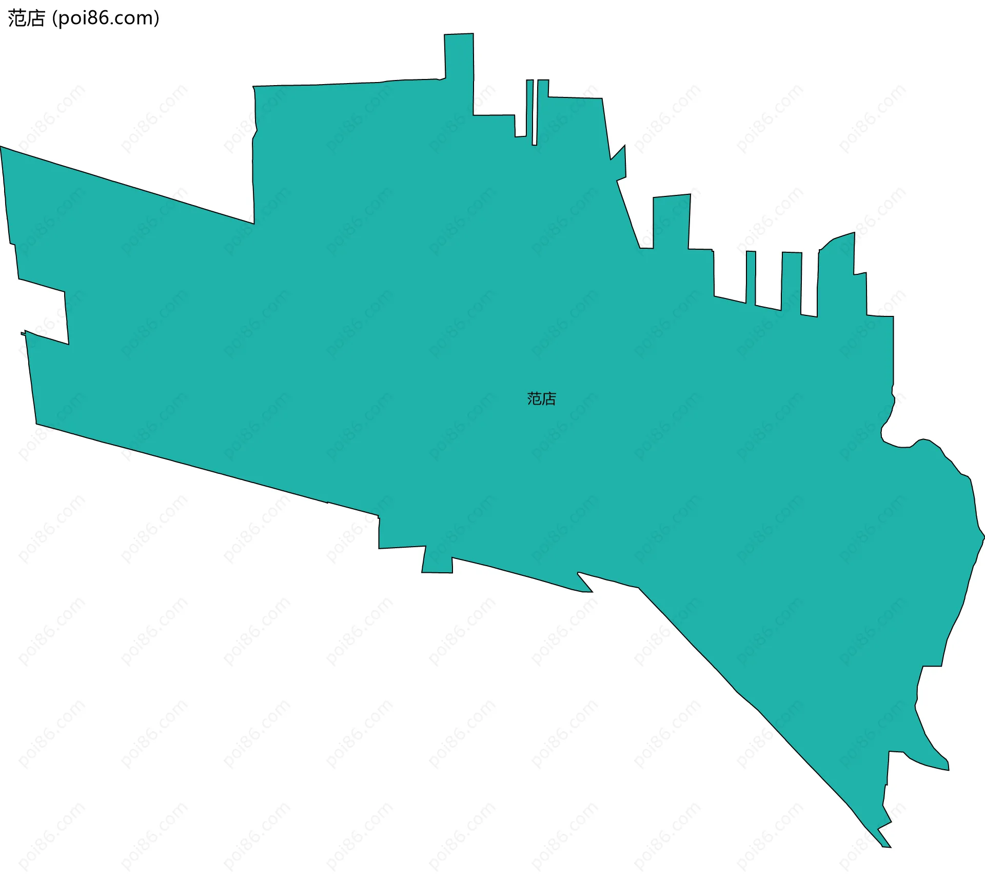 范店边界地图