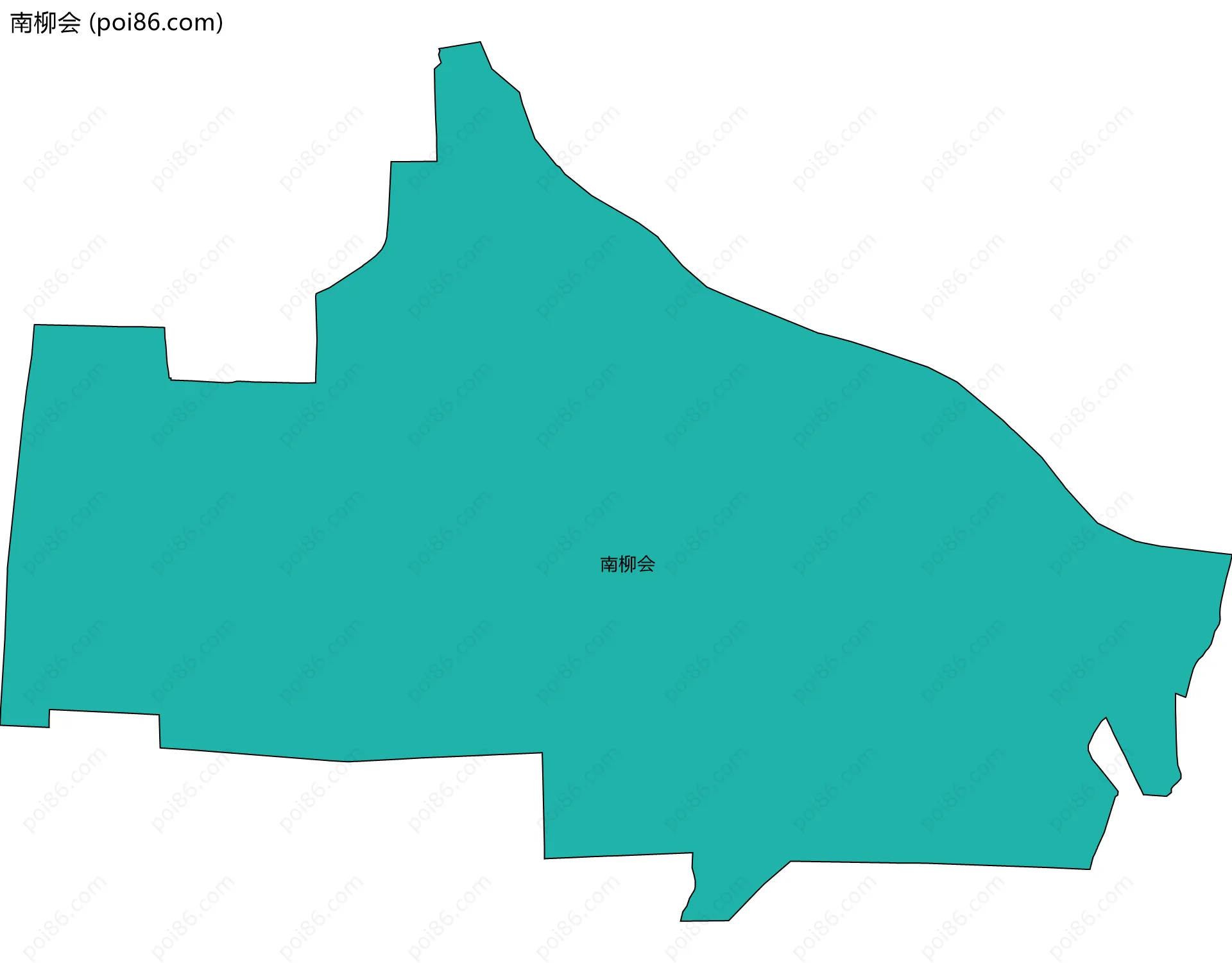 南柳会边界地图