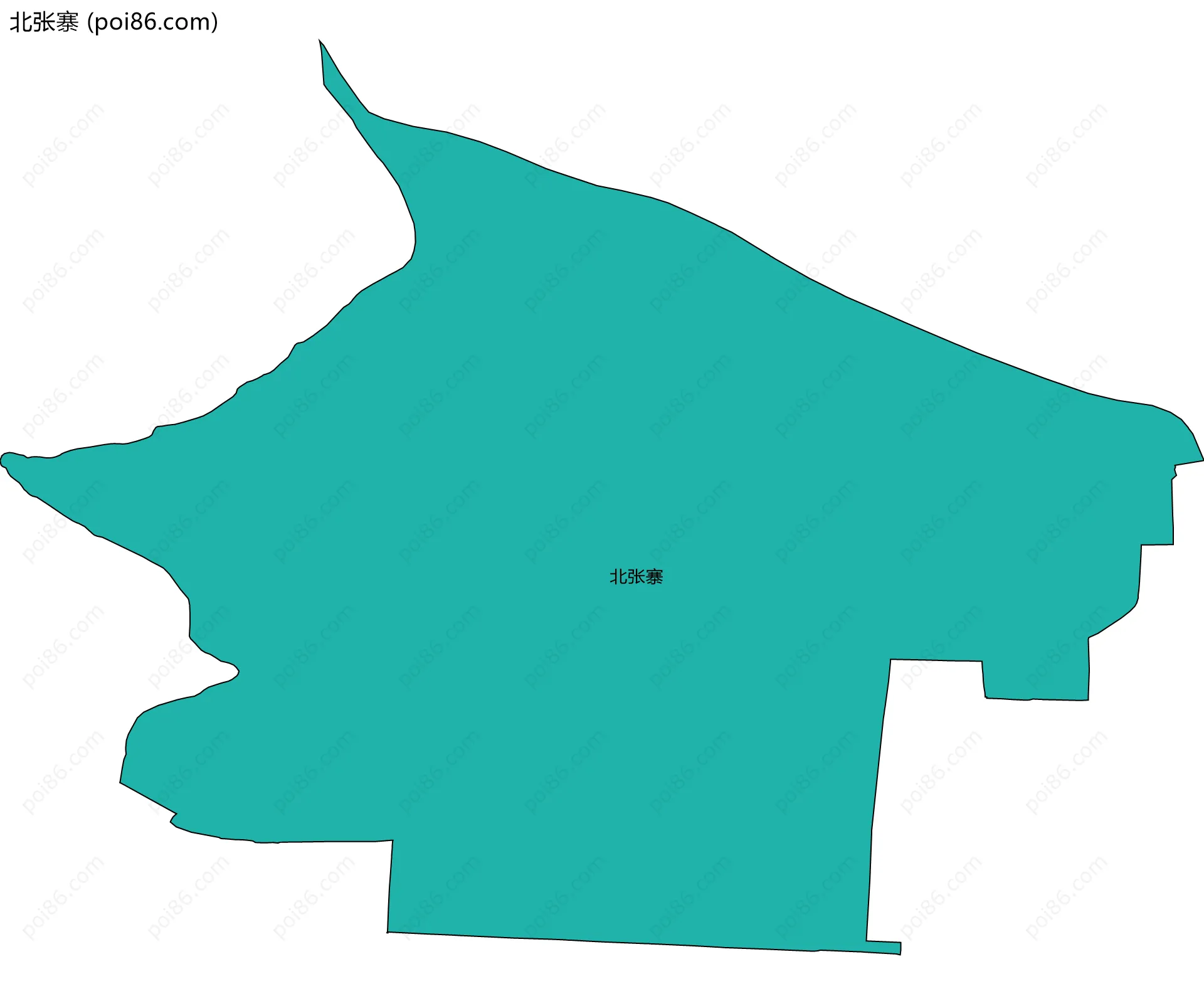 北张寨边界地图