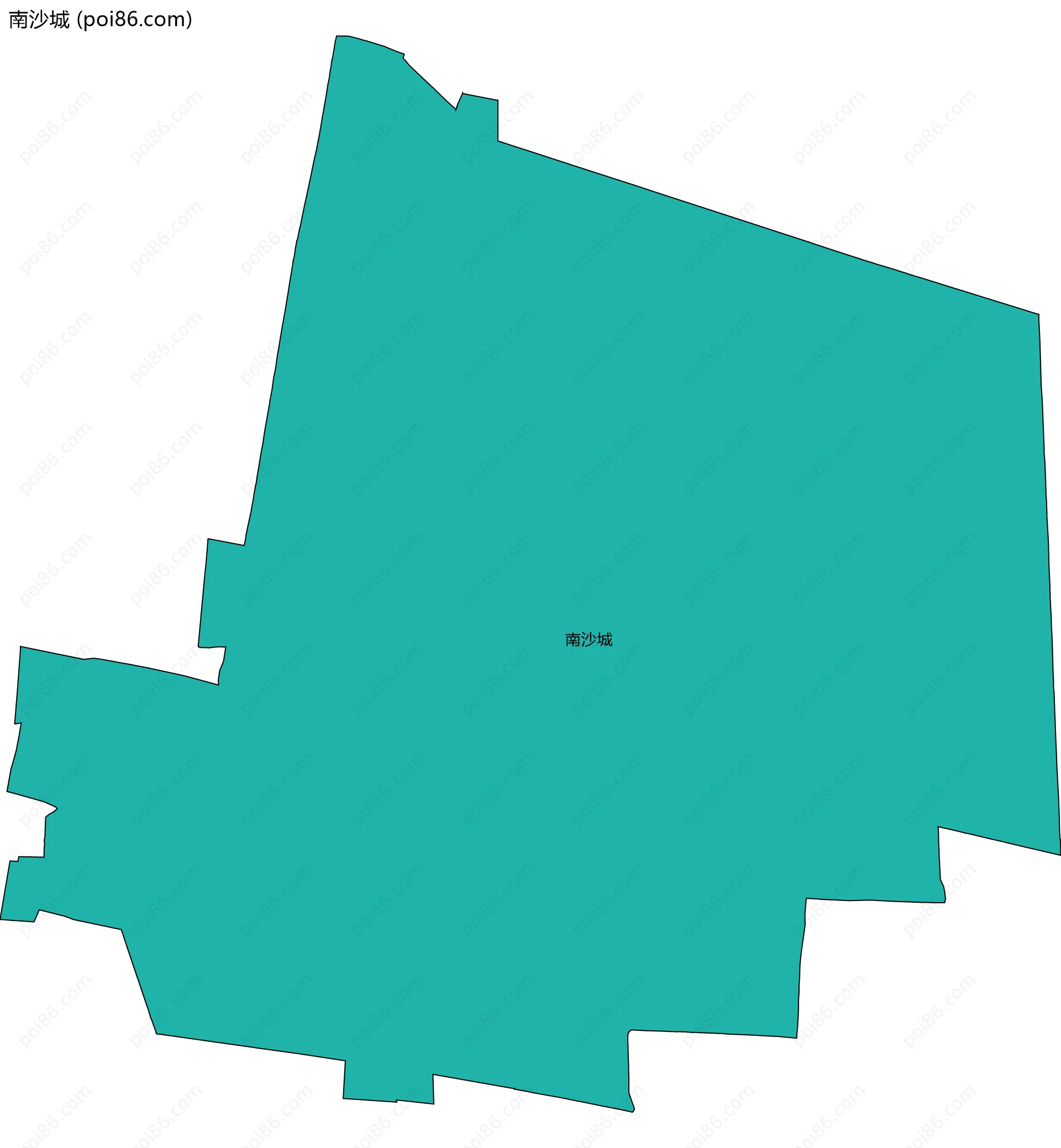 南沙城边界地图