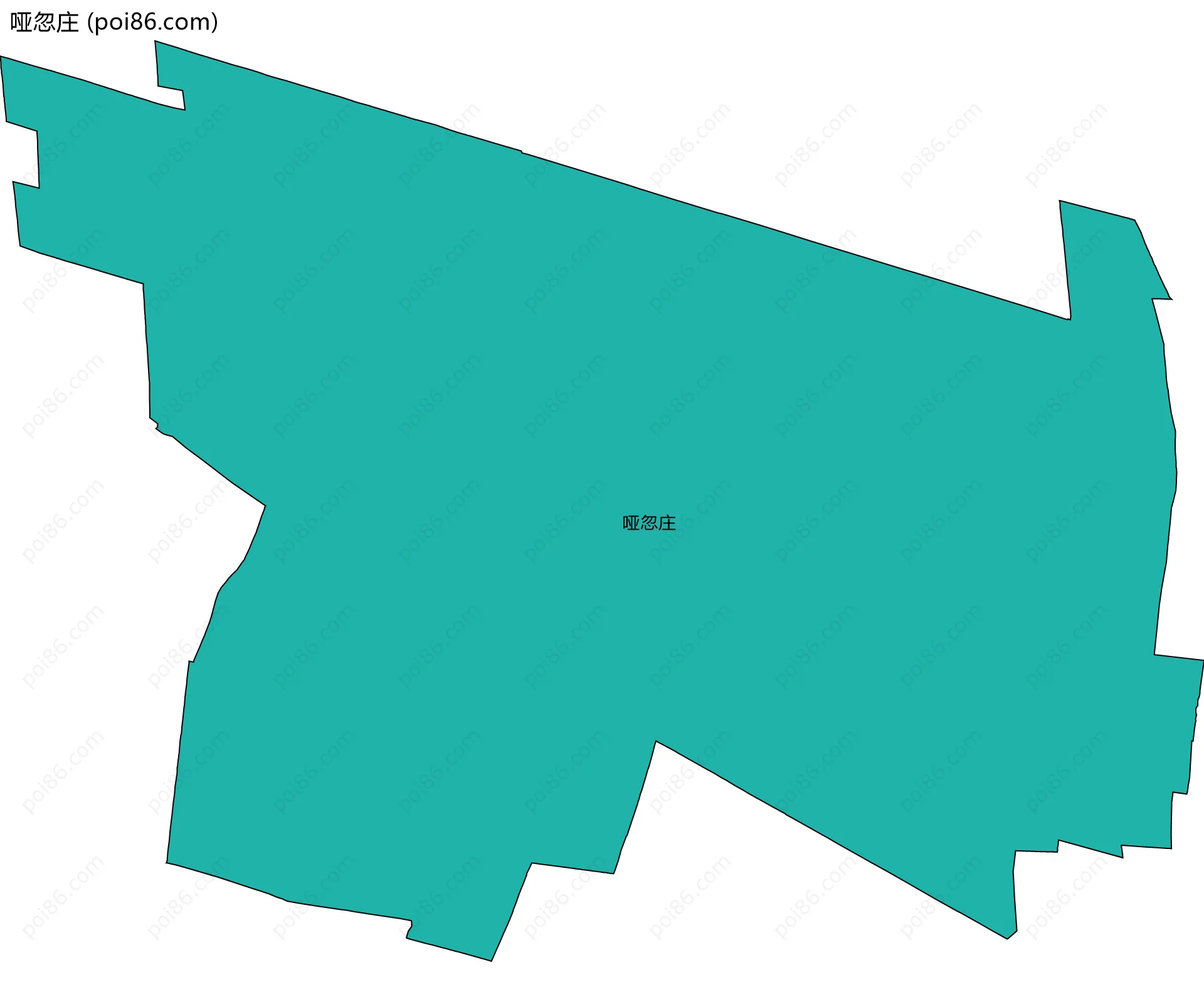 哑忽庄边界地图