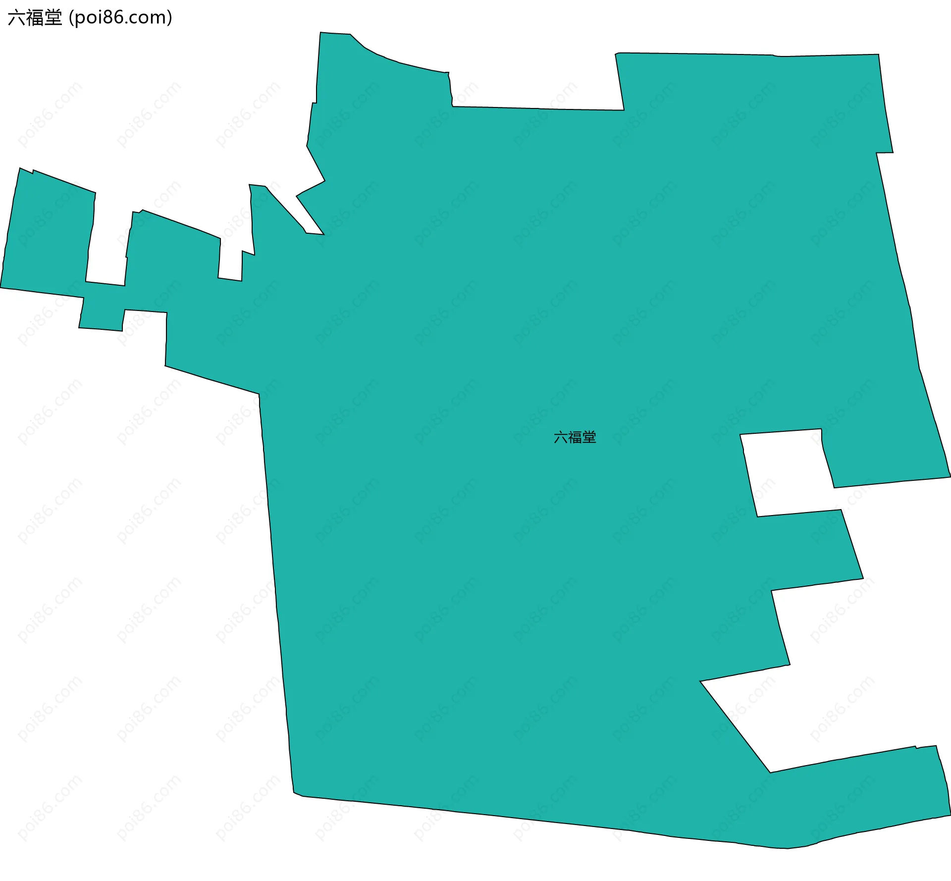 六福堂边界地图