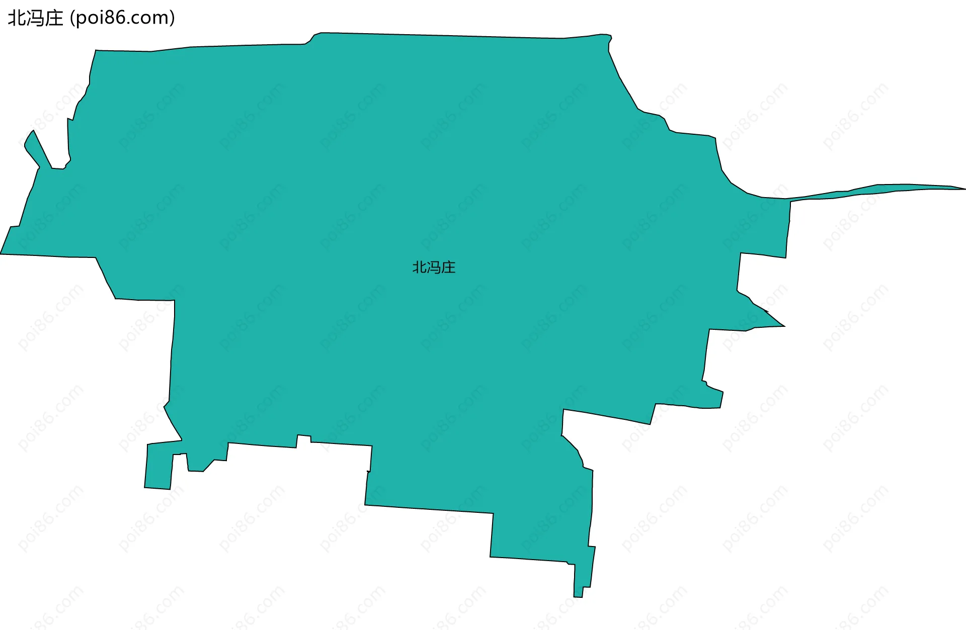 北冯庄边界地图