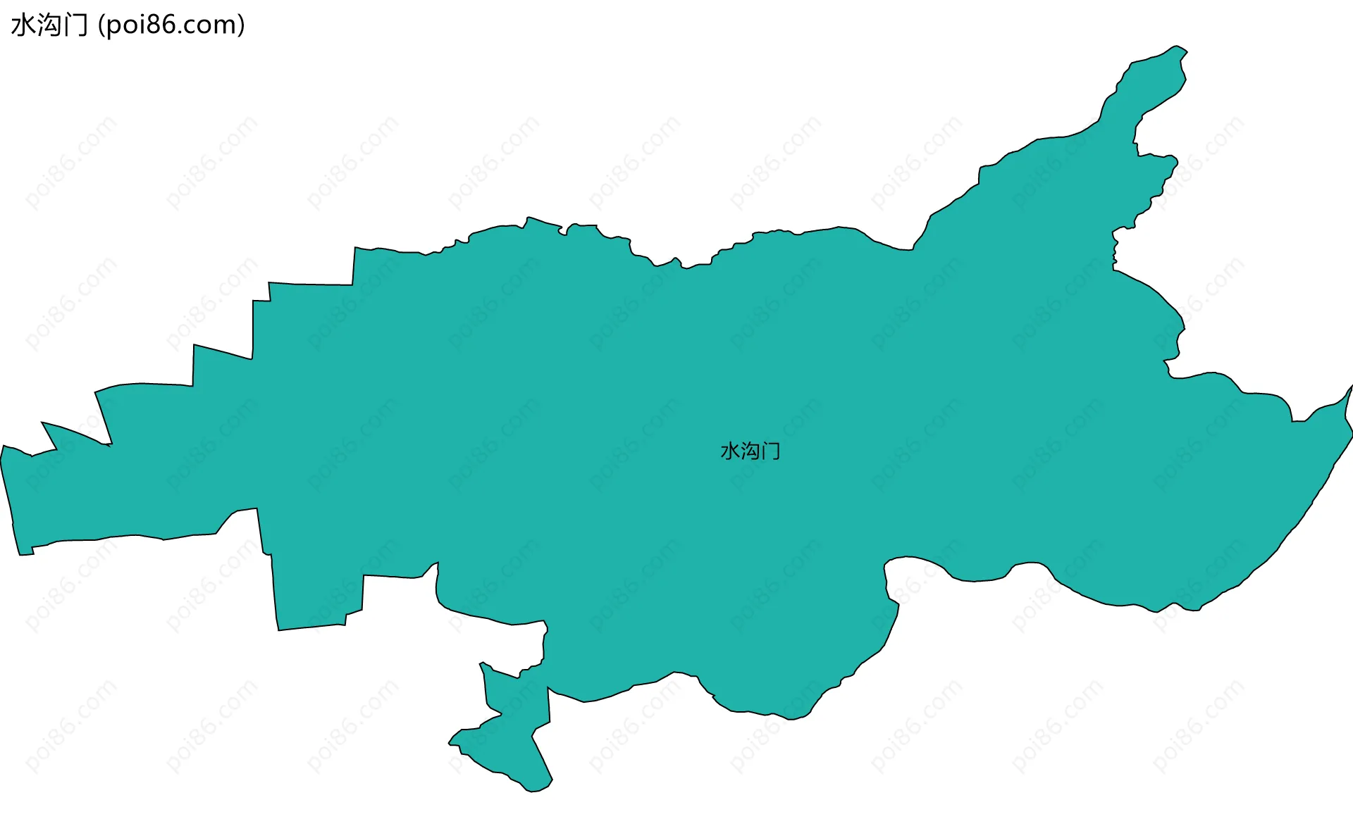 水沟门边界地图