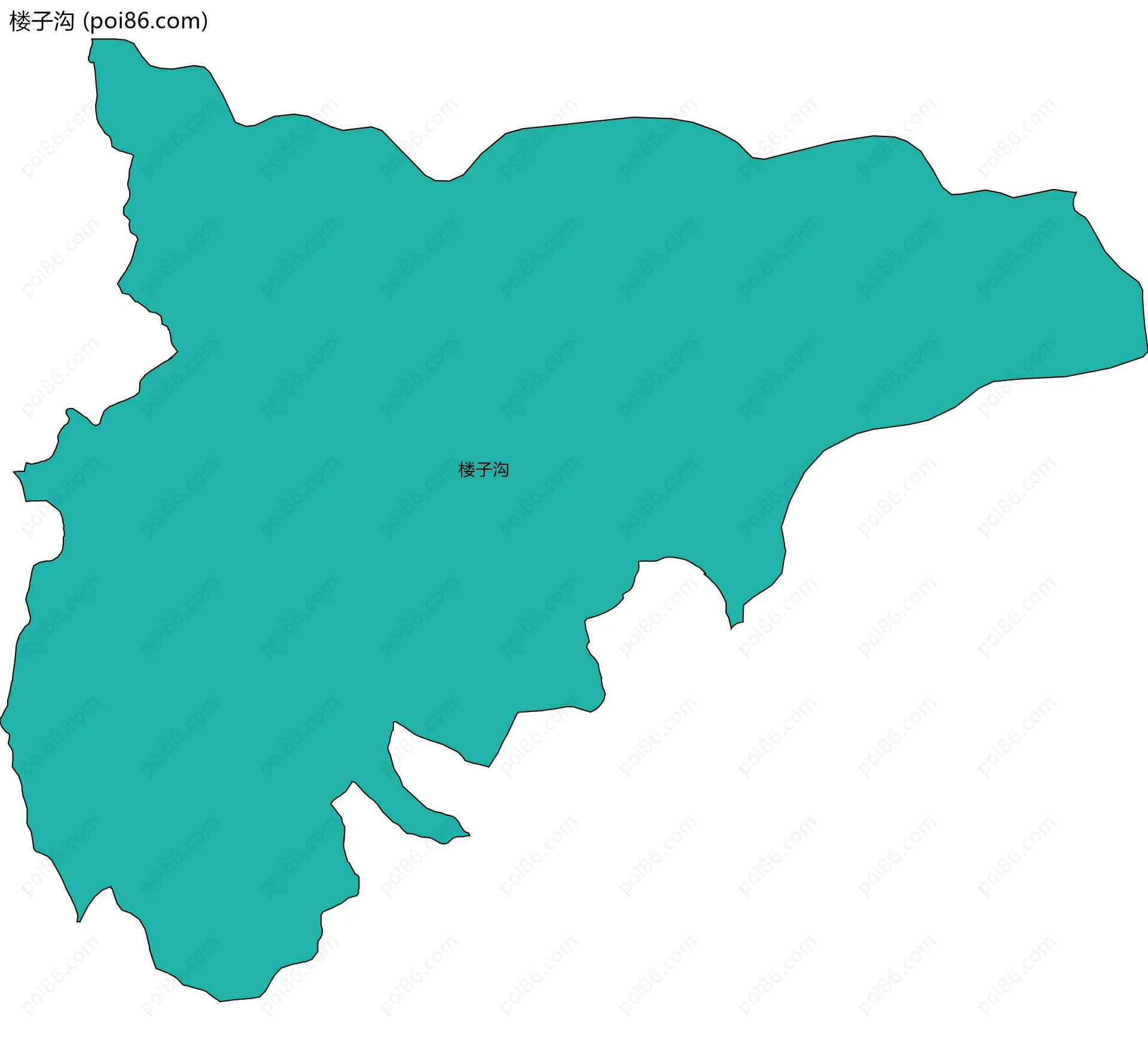 楼子沟边界地图