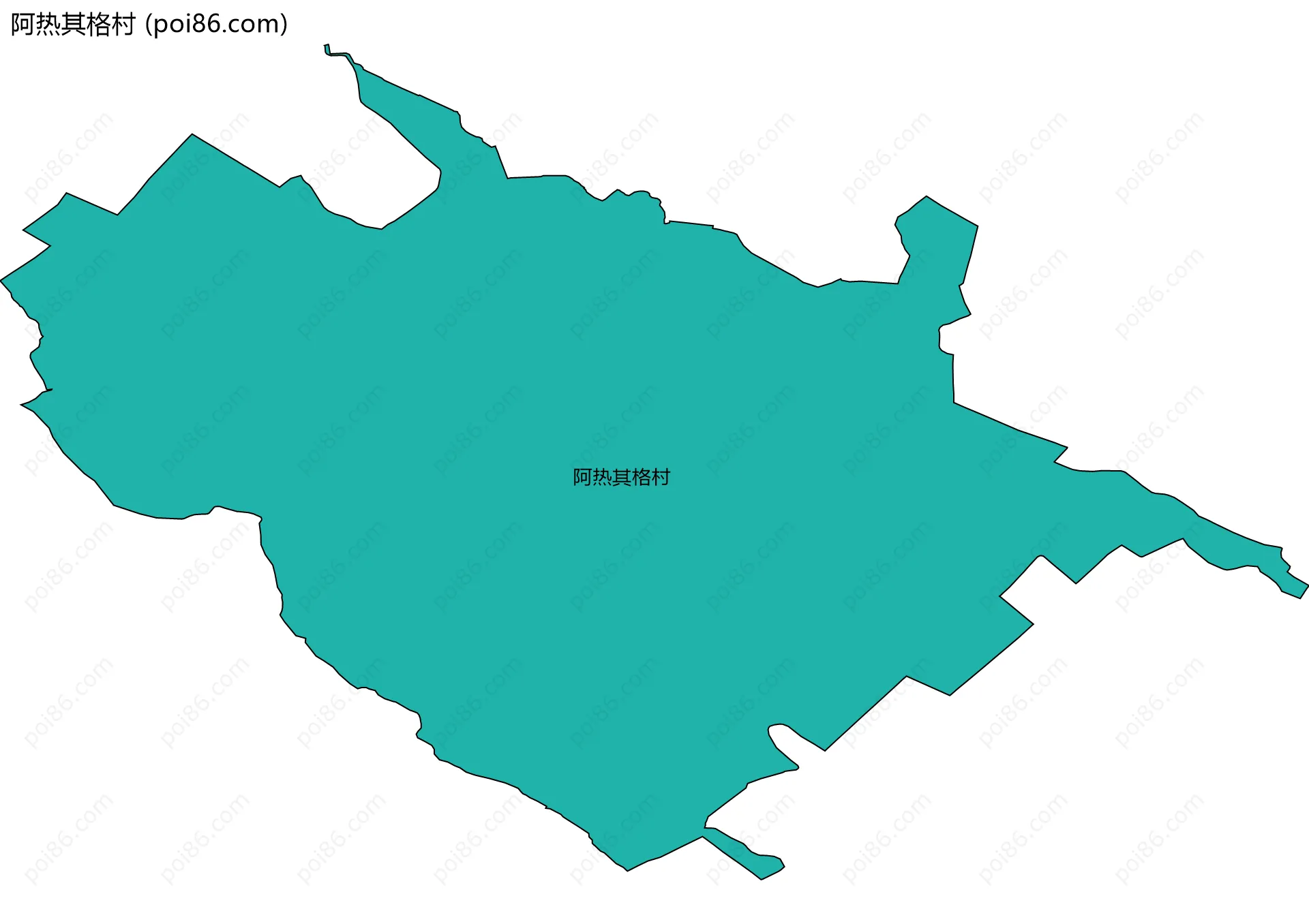 阿热其格村边界地图