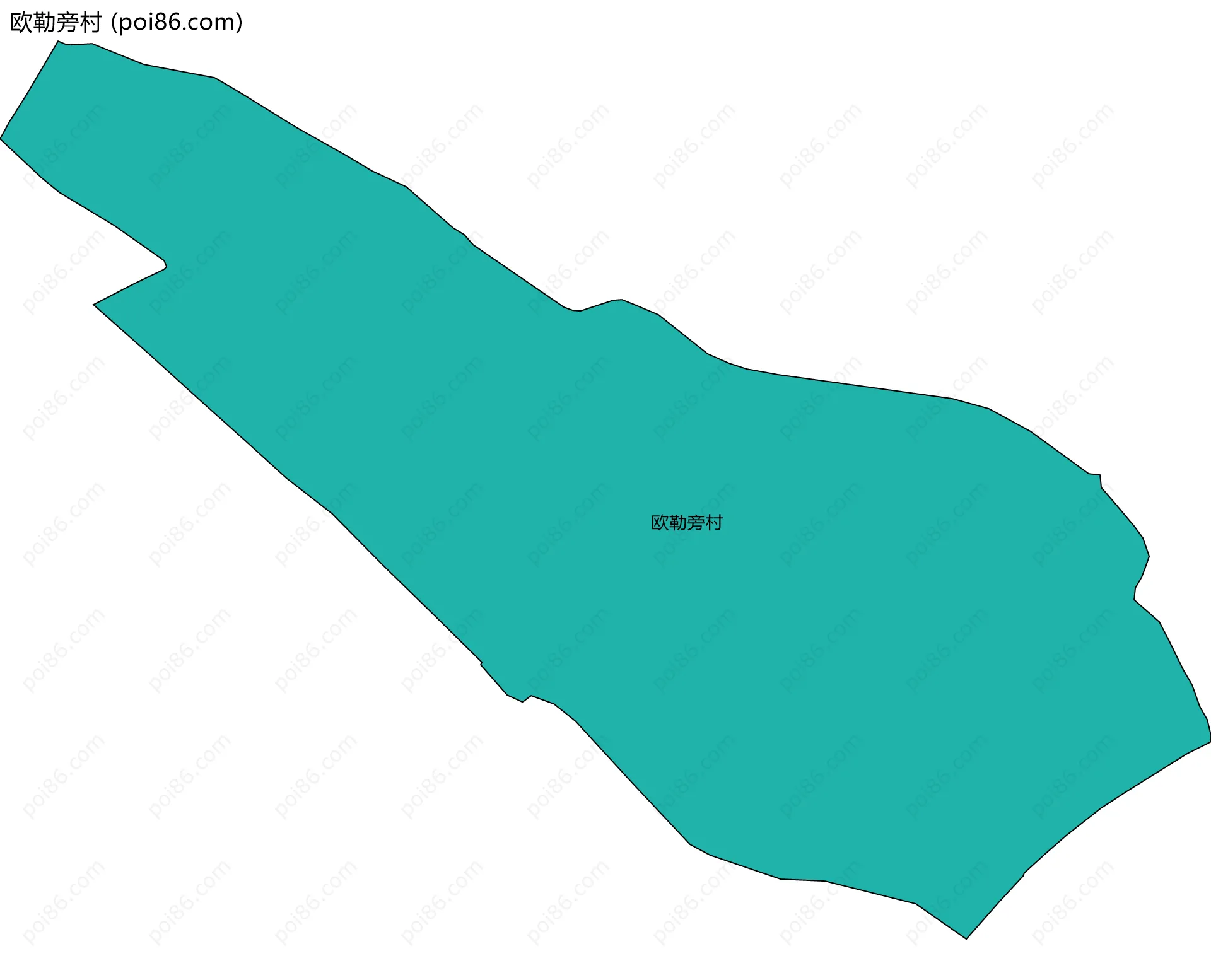 欧勒旁村边界地图