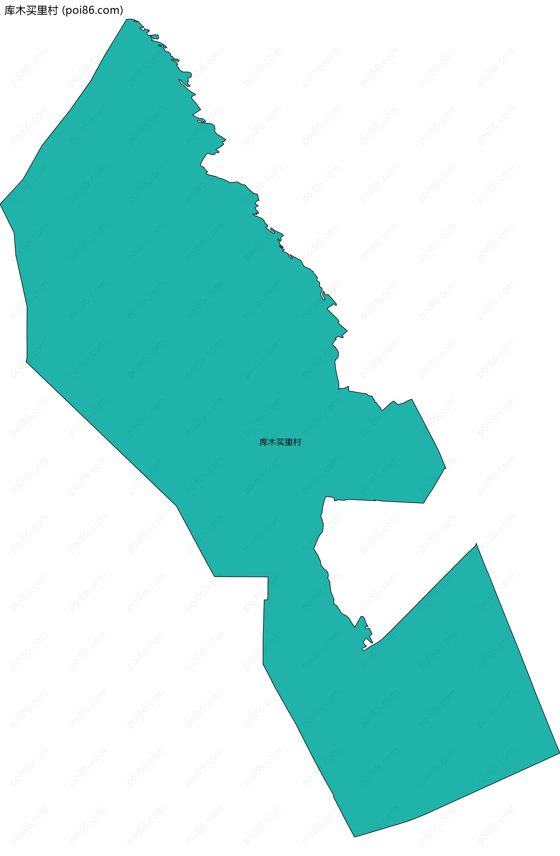 库木买里村边界地图