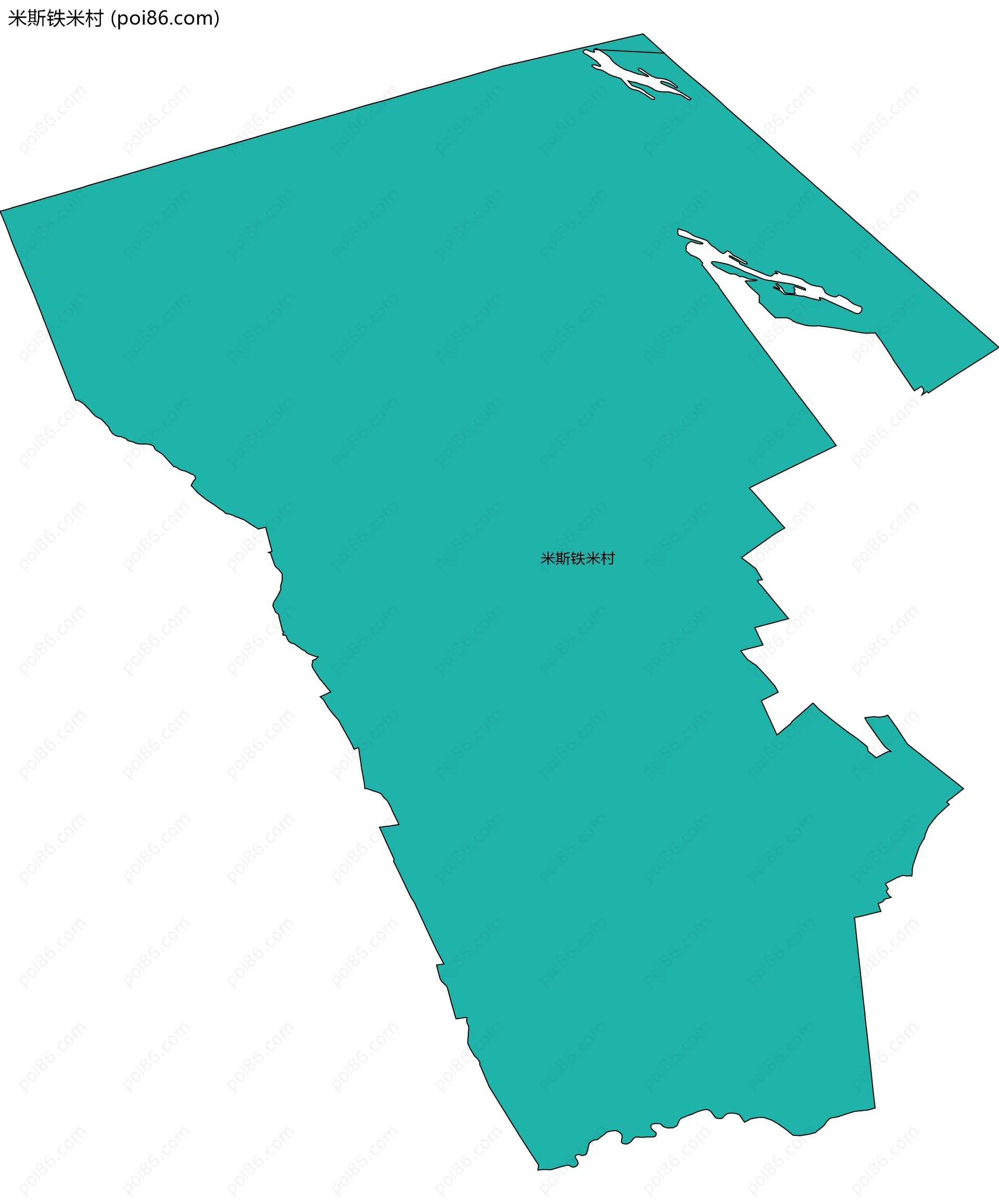 米斯铁米村边界地图